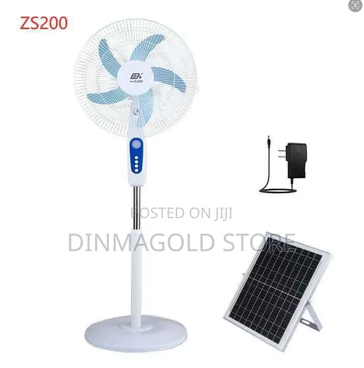 TSW ZS-200 16 Inches Solar Rechargeable Fan