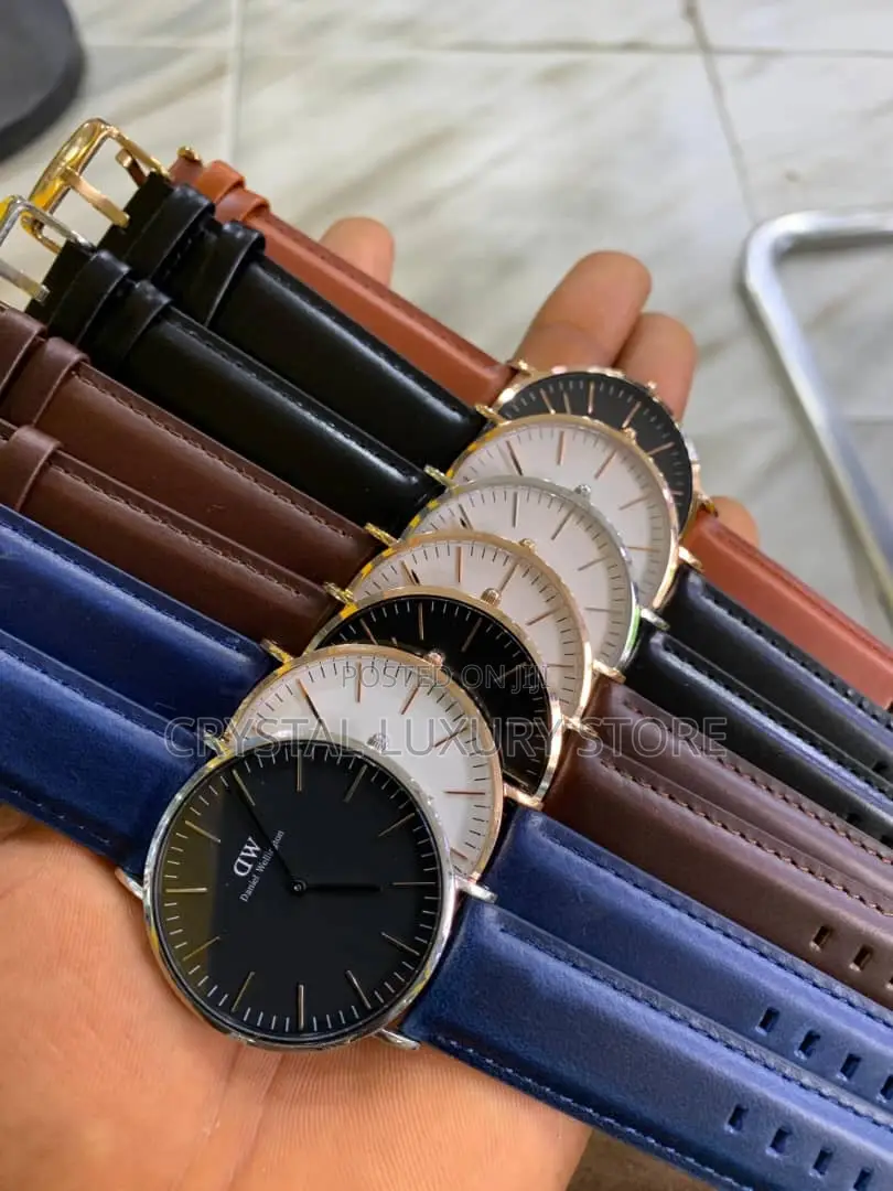 Daniel Washington Quality Luxury Genuine Leather Wristwatch