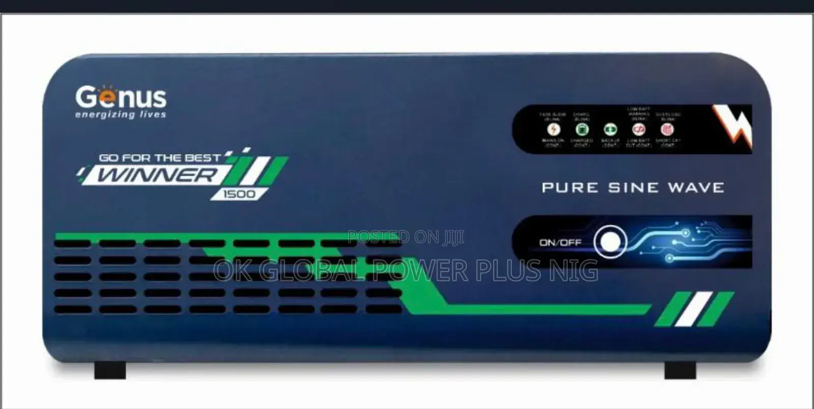Genus Winners 1.5kva/12v Pure Sine Wave Inverter