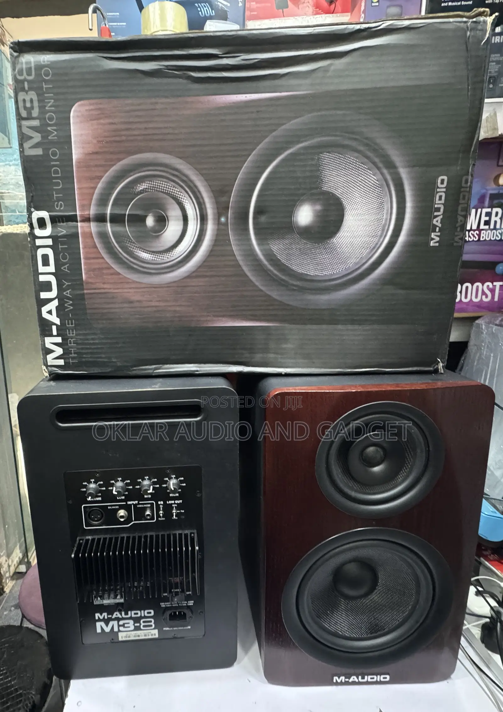 M-Audio M3-8 Three-Way Active Studio Monitor (Open Box)