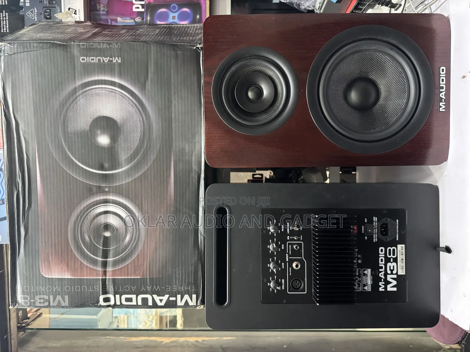 M-Audio M3-8 Three-Way Active Studio Monitor (Open Box)