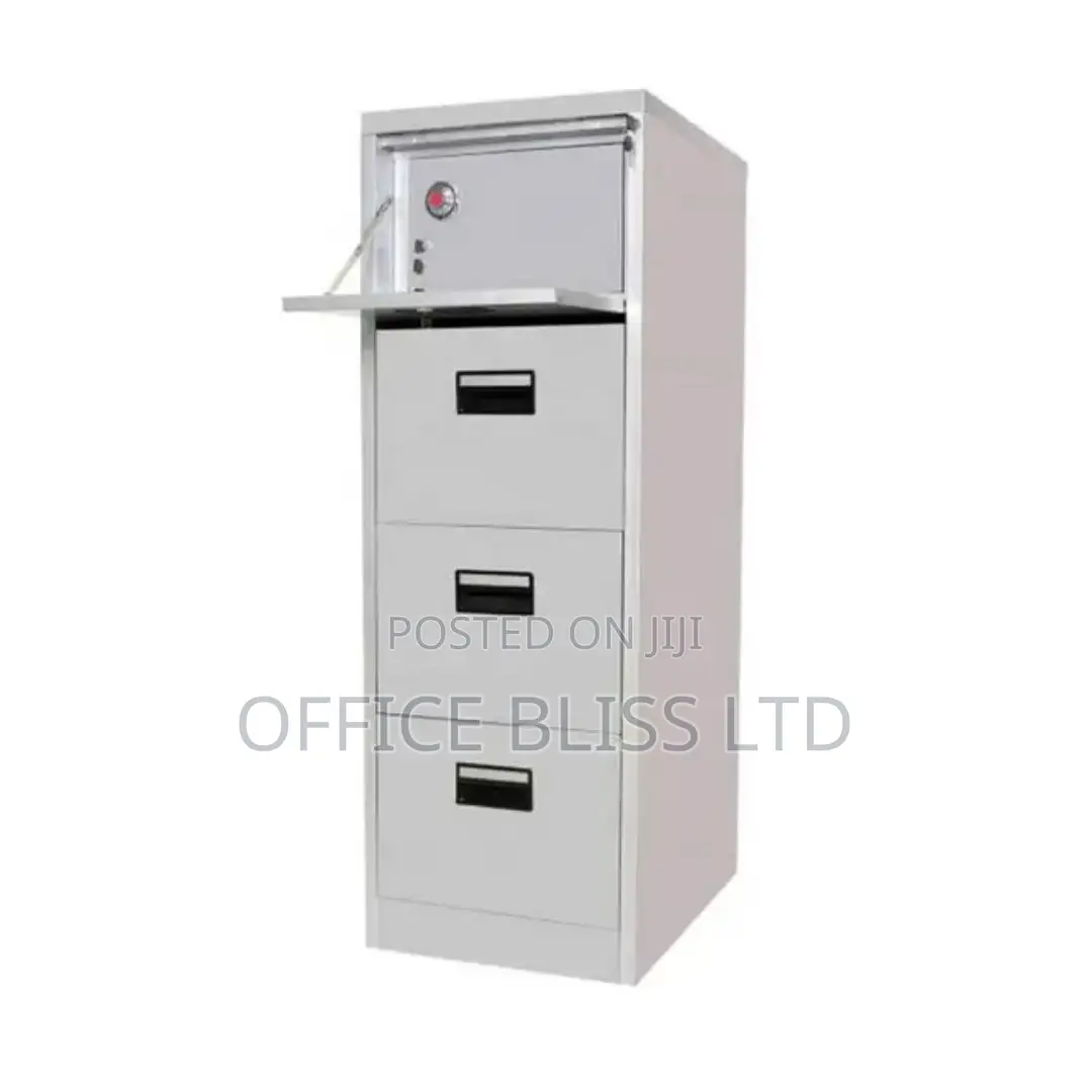 Steel Legal Size 4 Filing Cabinet With Safe Vault