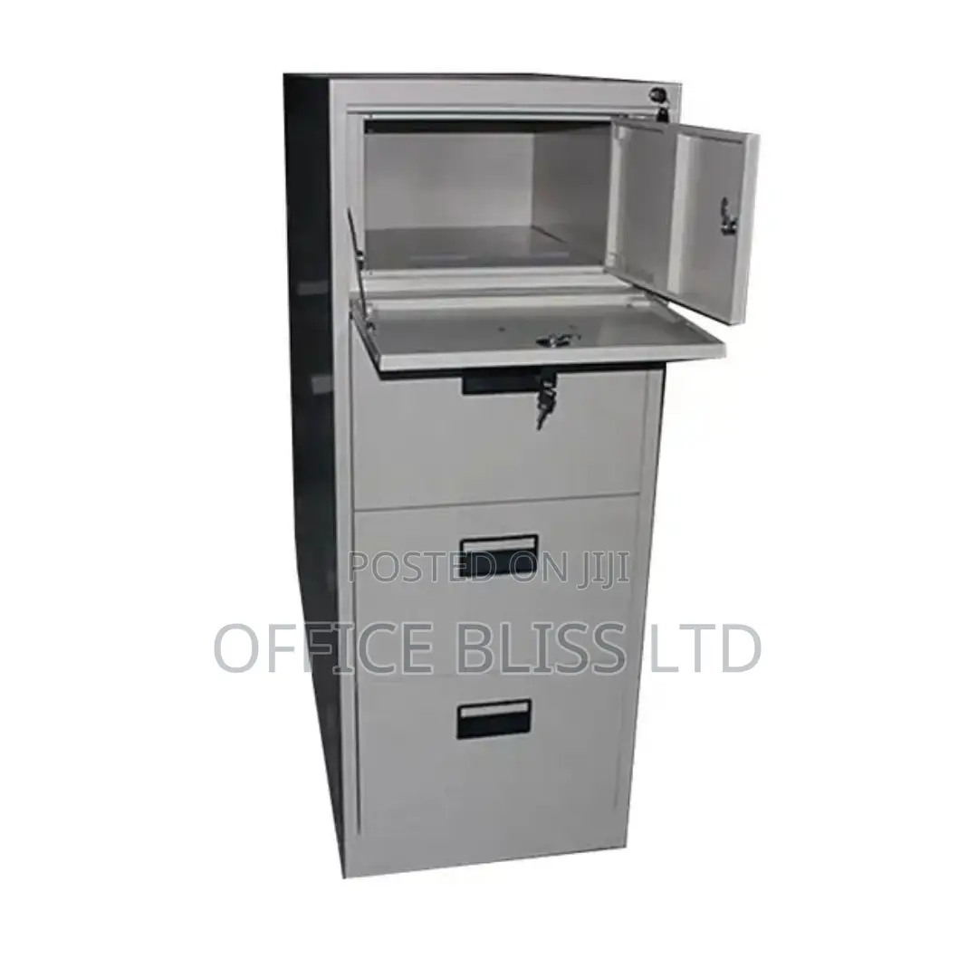 Steel Legal Size 4 Filing Cabinet With Safe Vault