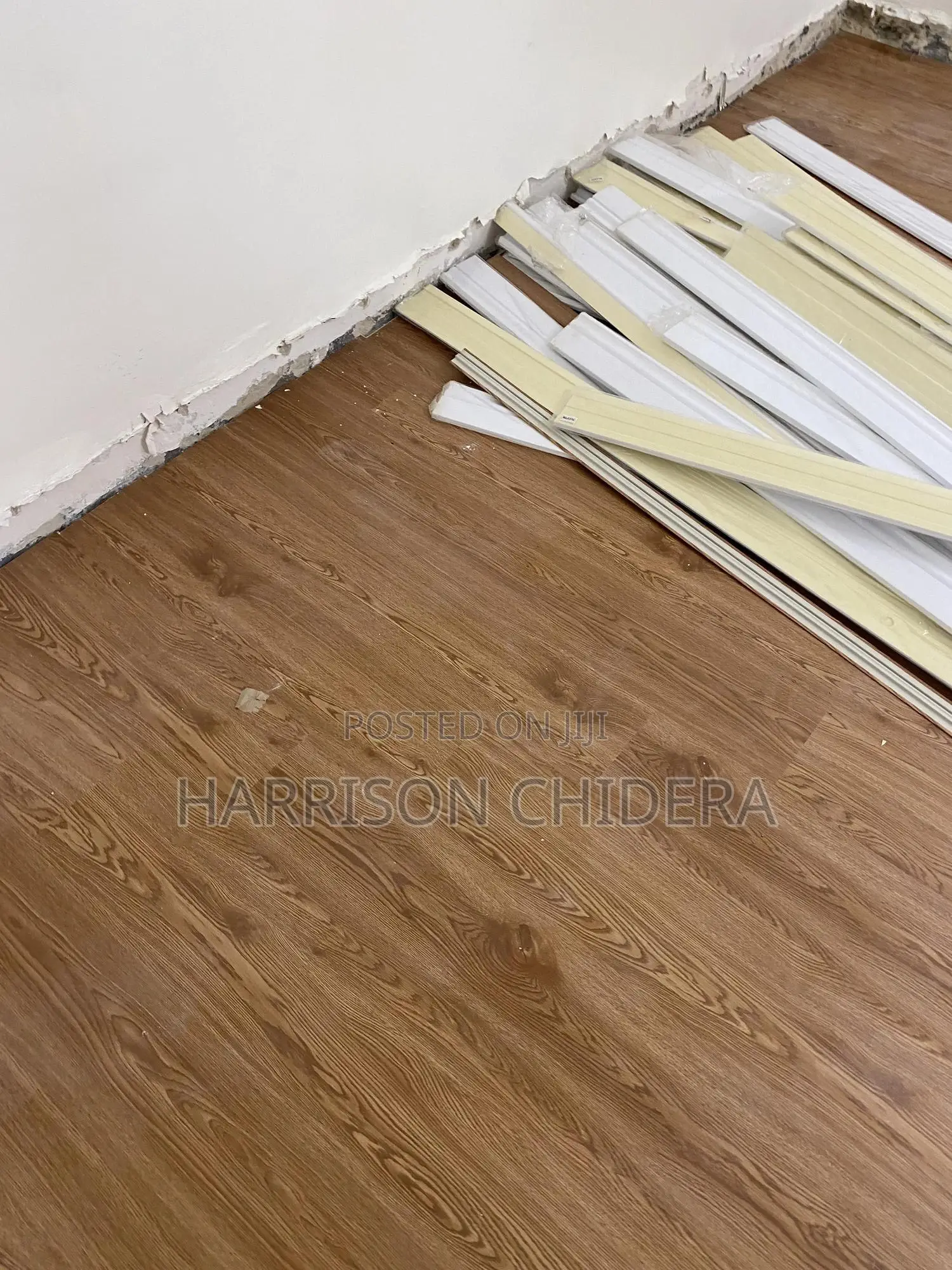 Light Brown Turkish SPC Floor Installation