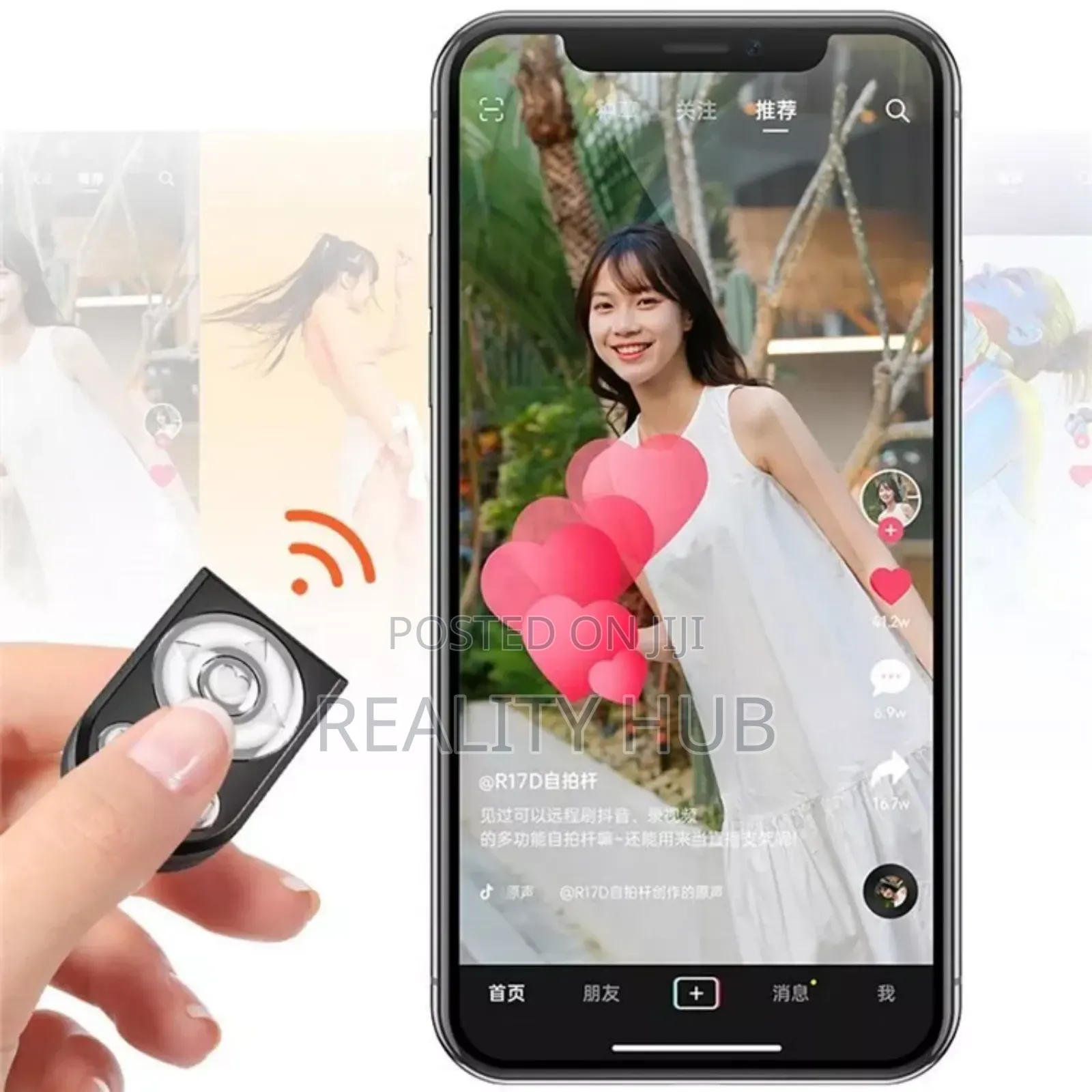 Selfie Stick Light, Mirror Bluetooth Remote For Smart Phone