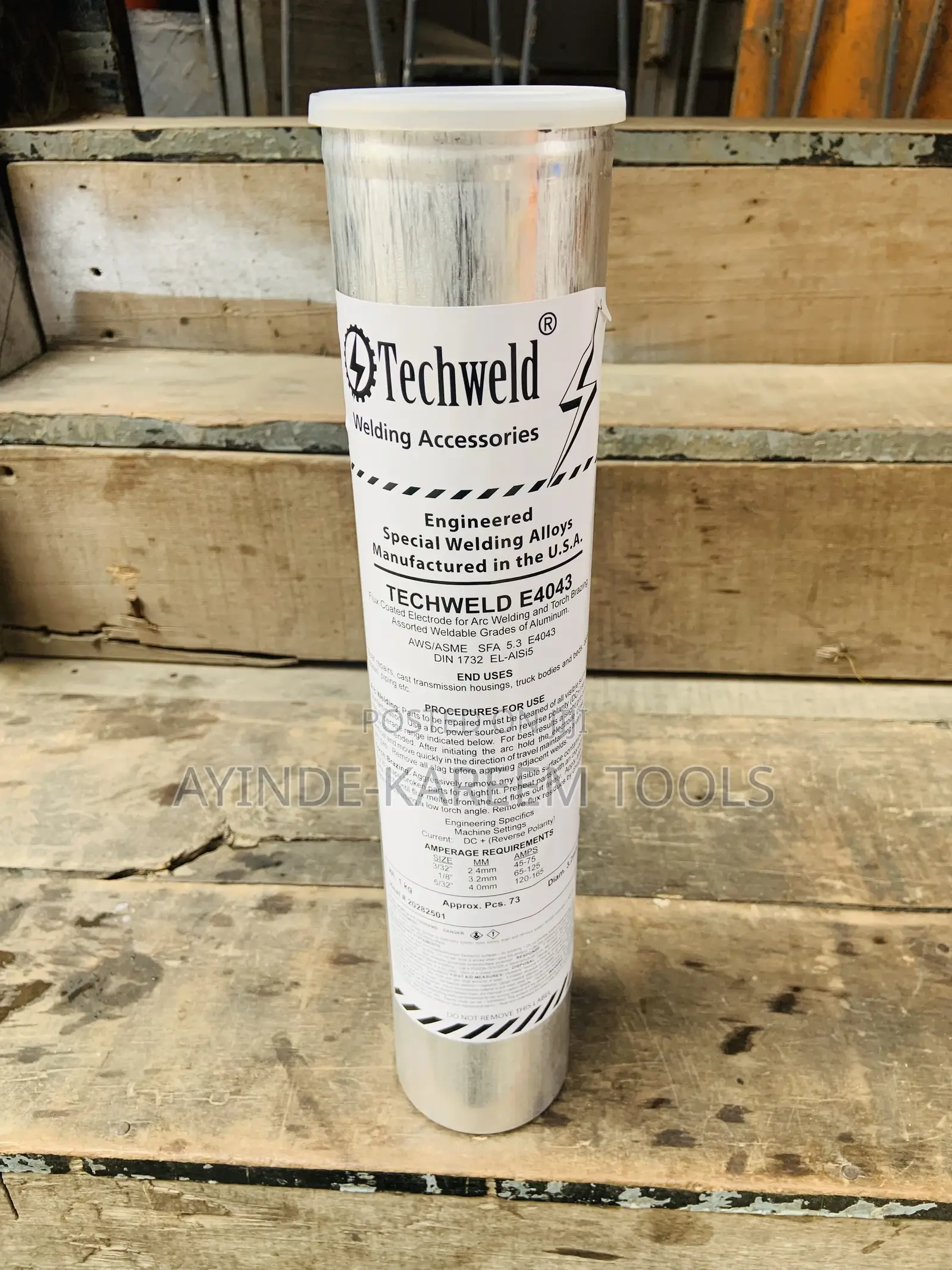 Aluminium Welding Electrode Techweld E4043 (3.2mm)