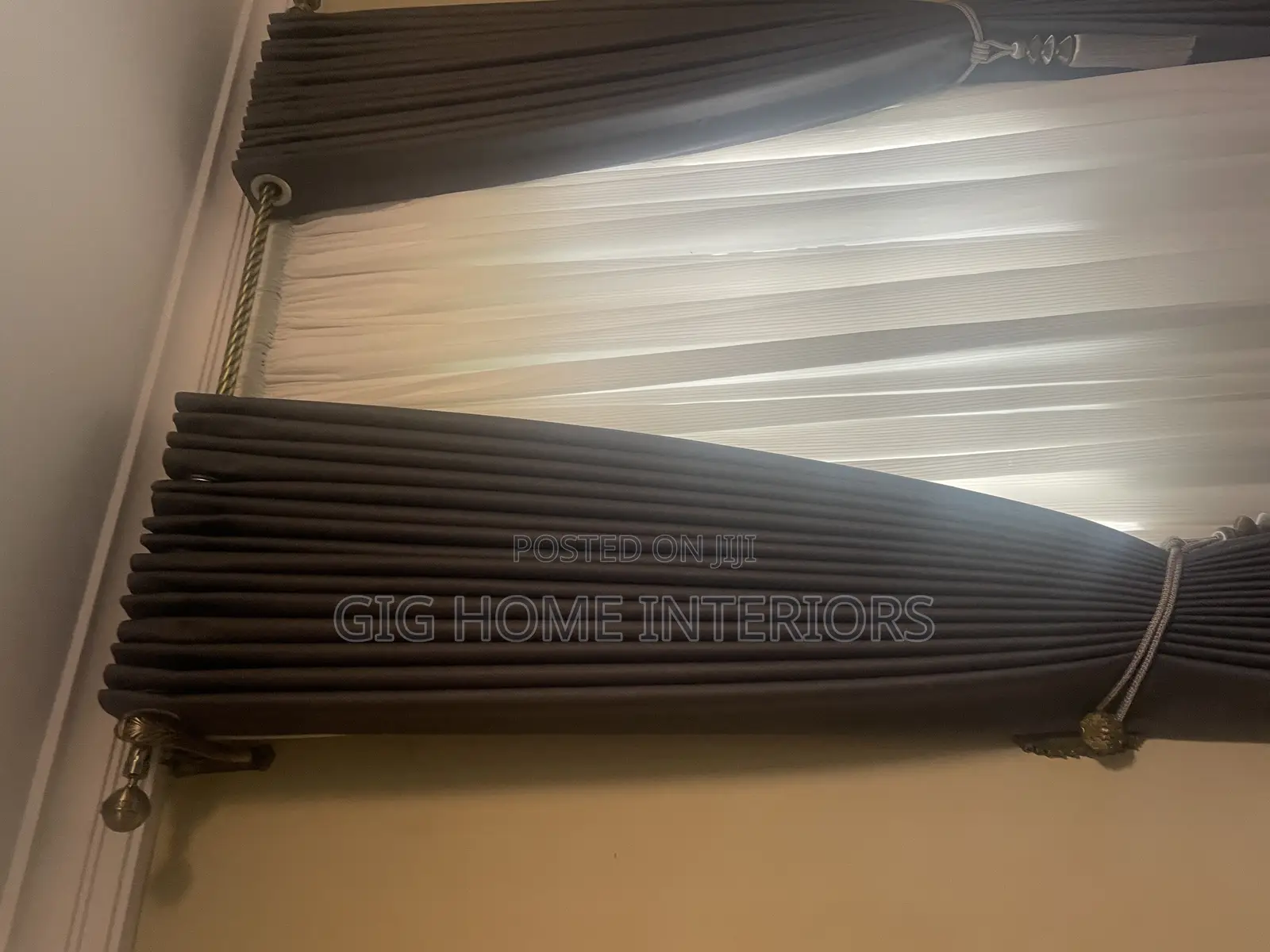 Premium Luxury Turkish Curtains Gray