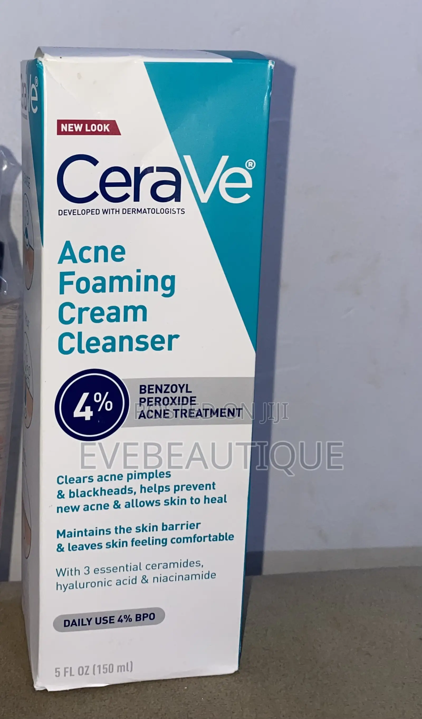 Cerave Acne Foaming Cream Cleanser 4% Benzoyl Peroxide 150ml