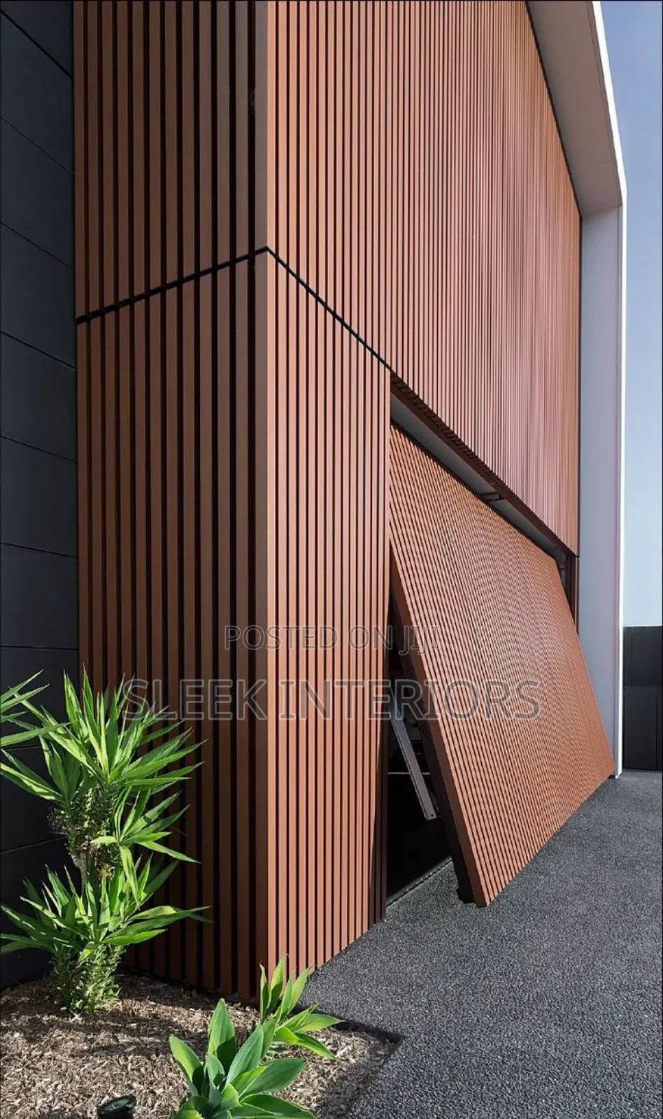 Outdoor Flutted Cladding