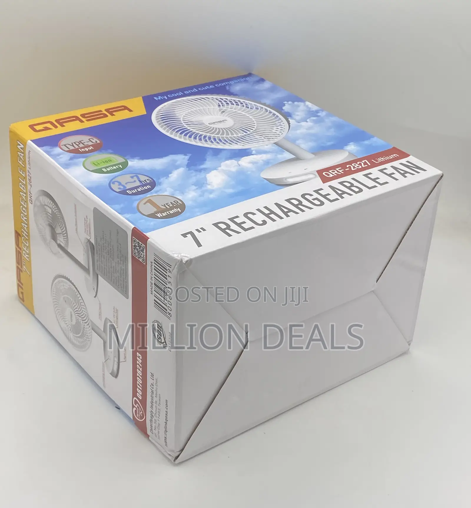 Portable “7” RECHARGEABLE FAN