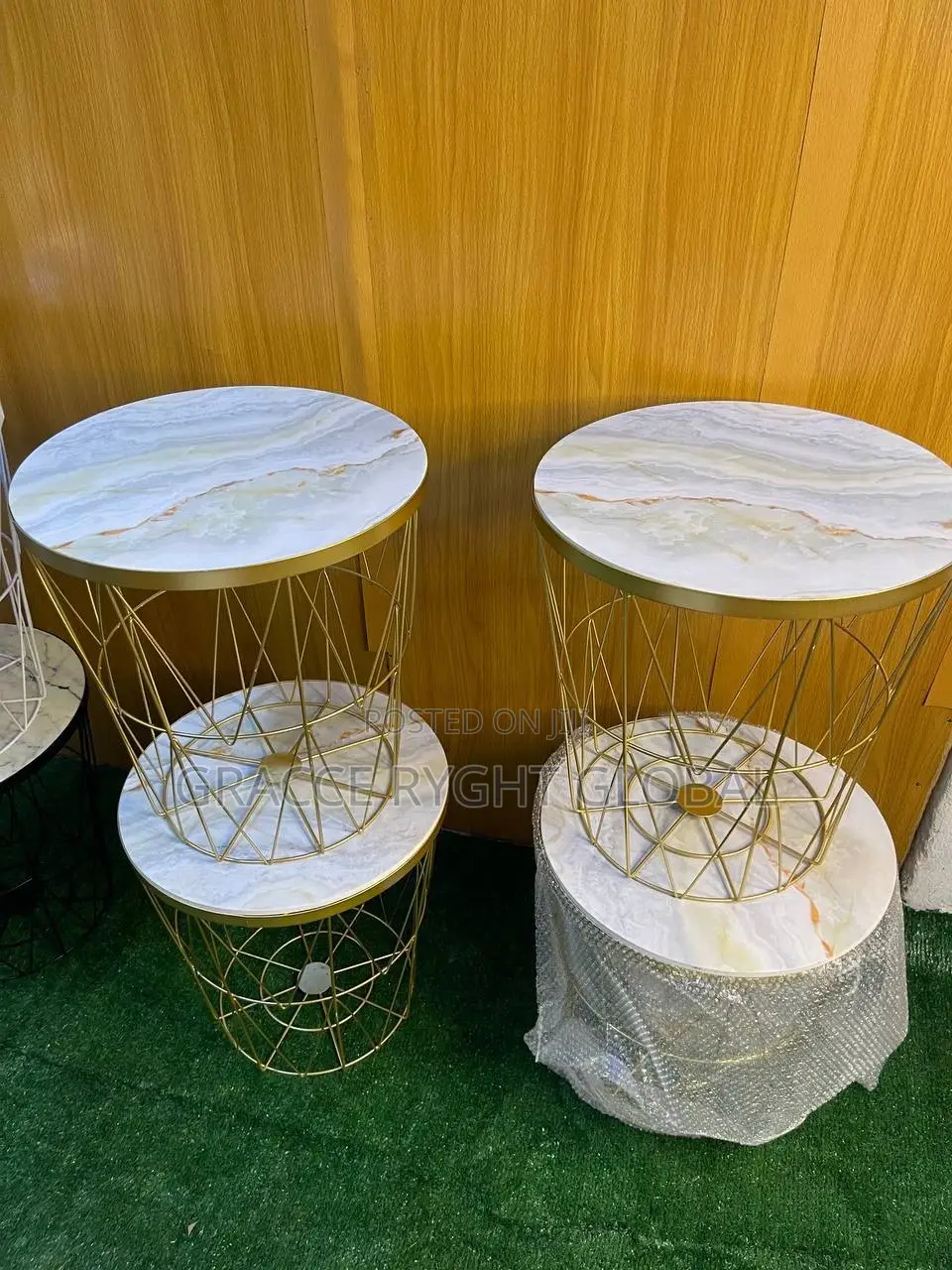 Wire Mesh Decorative Nordic Side Stool With Cover