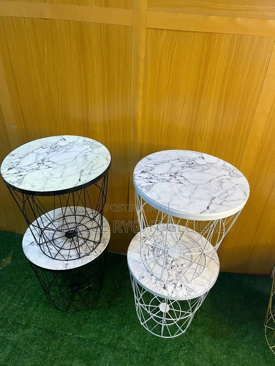 Wire Mesh Decorative Nordic Side Stool With Cover