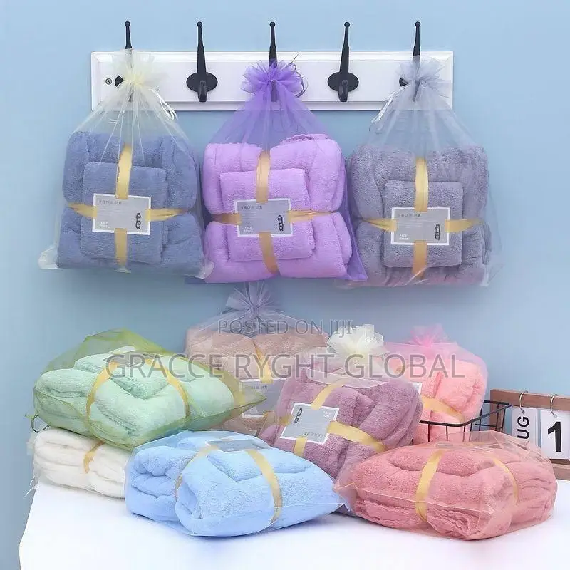 2in1 Absorbent Microfiber Plain Towel
