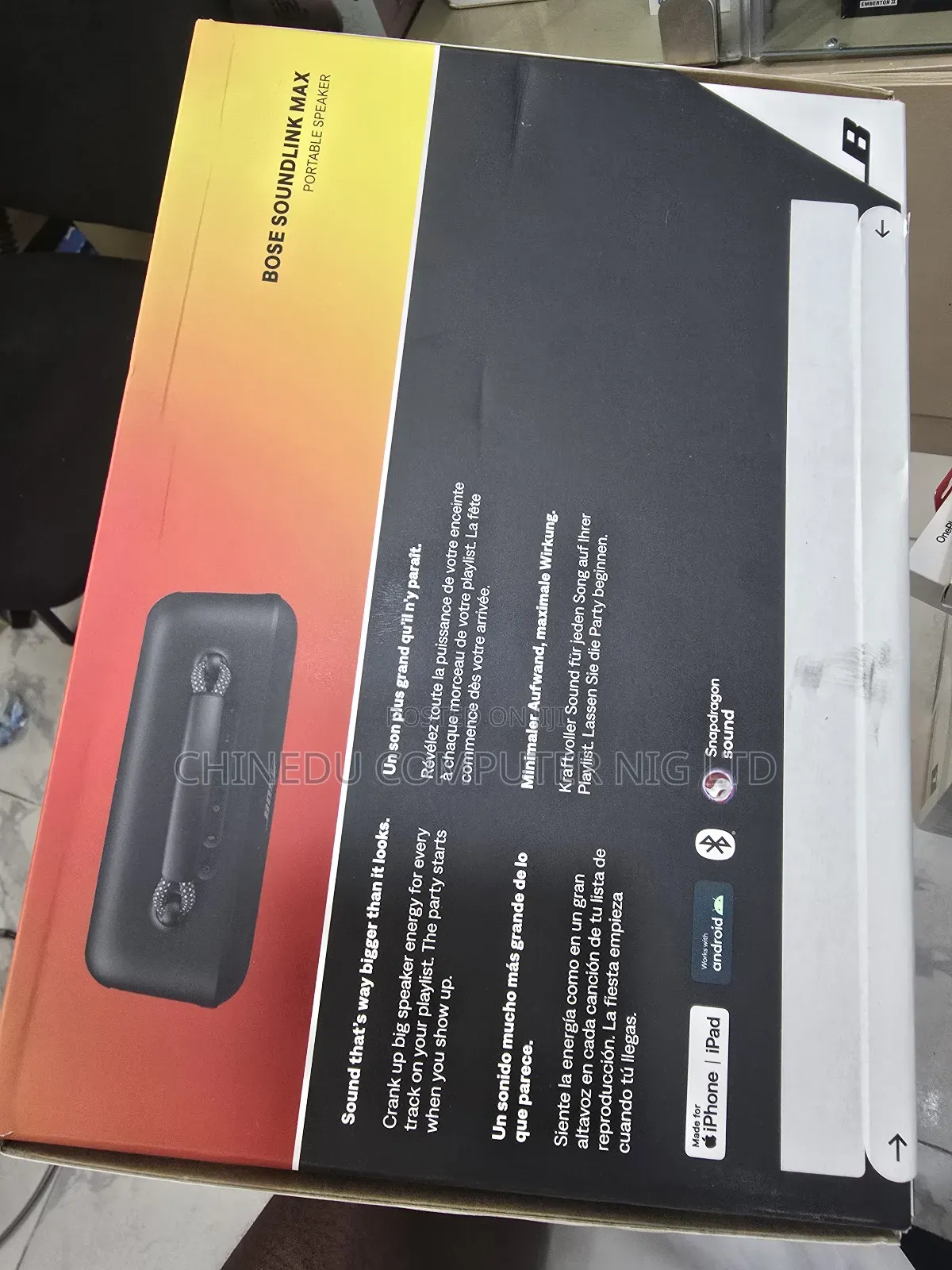 Bose Soundlink Max Bluetooth Speaker