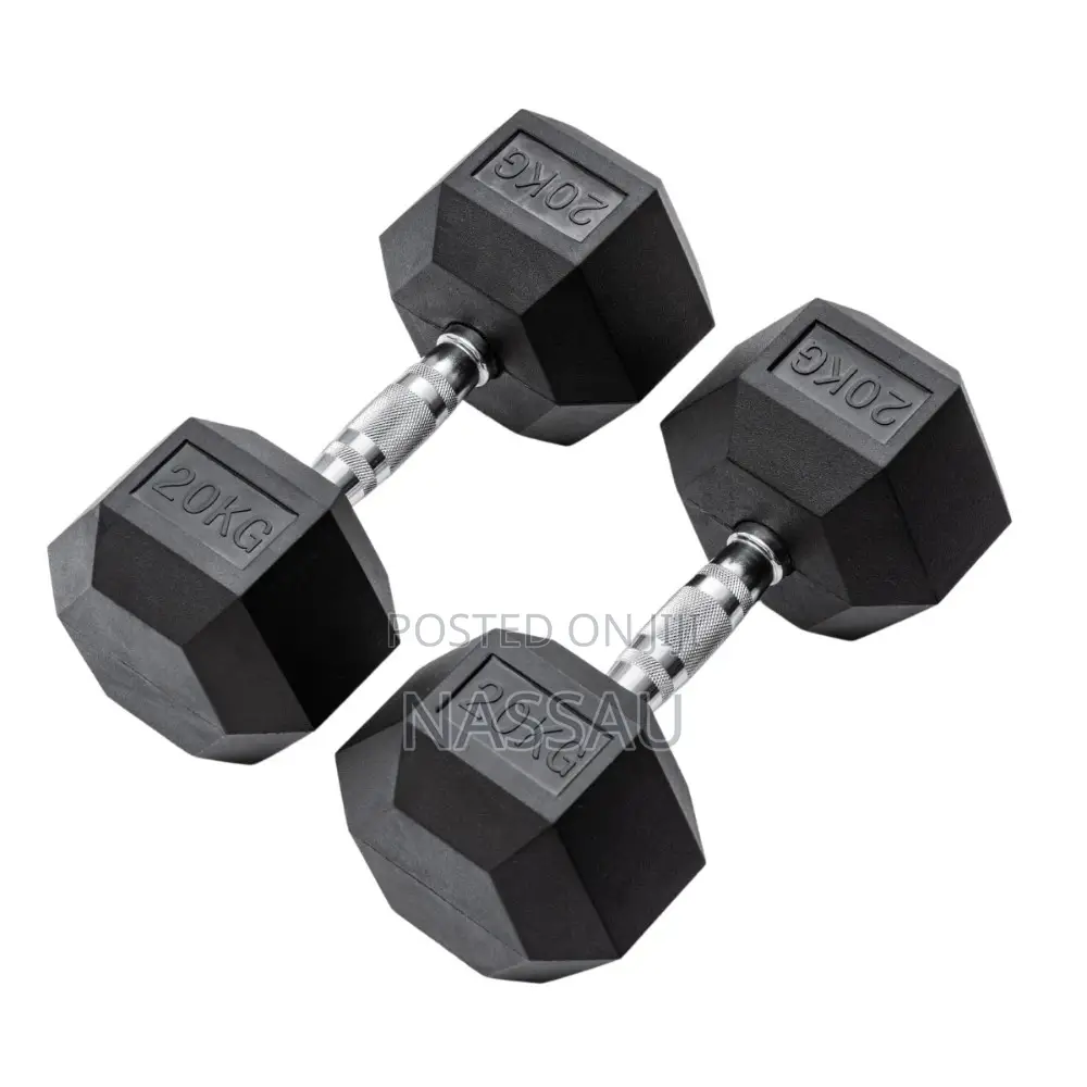 Pair of Hex Commercial Dumbbell 20kg