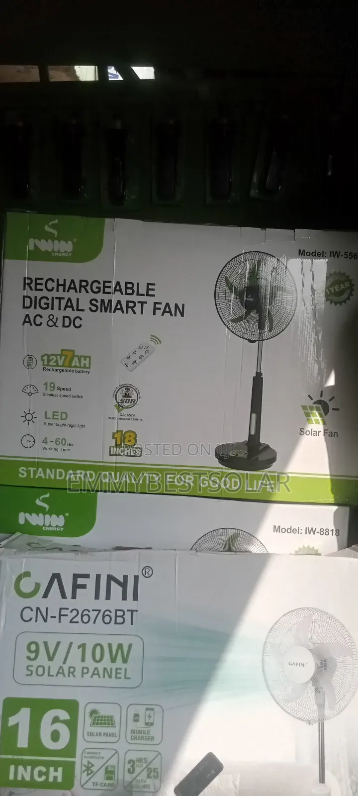 18 Inches Iwin AC/DC SOLAR Standing Fan