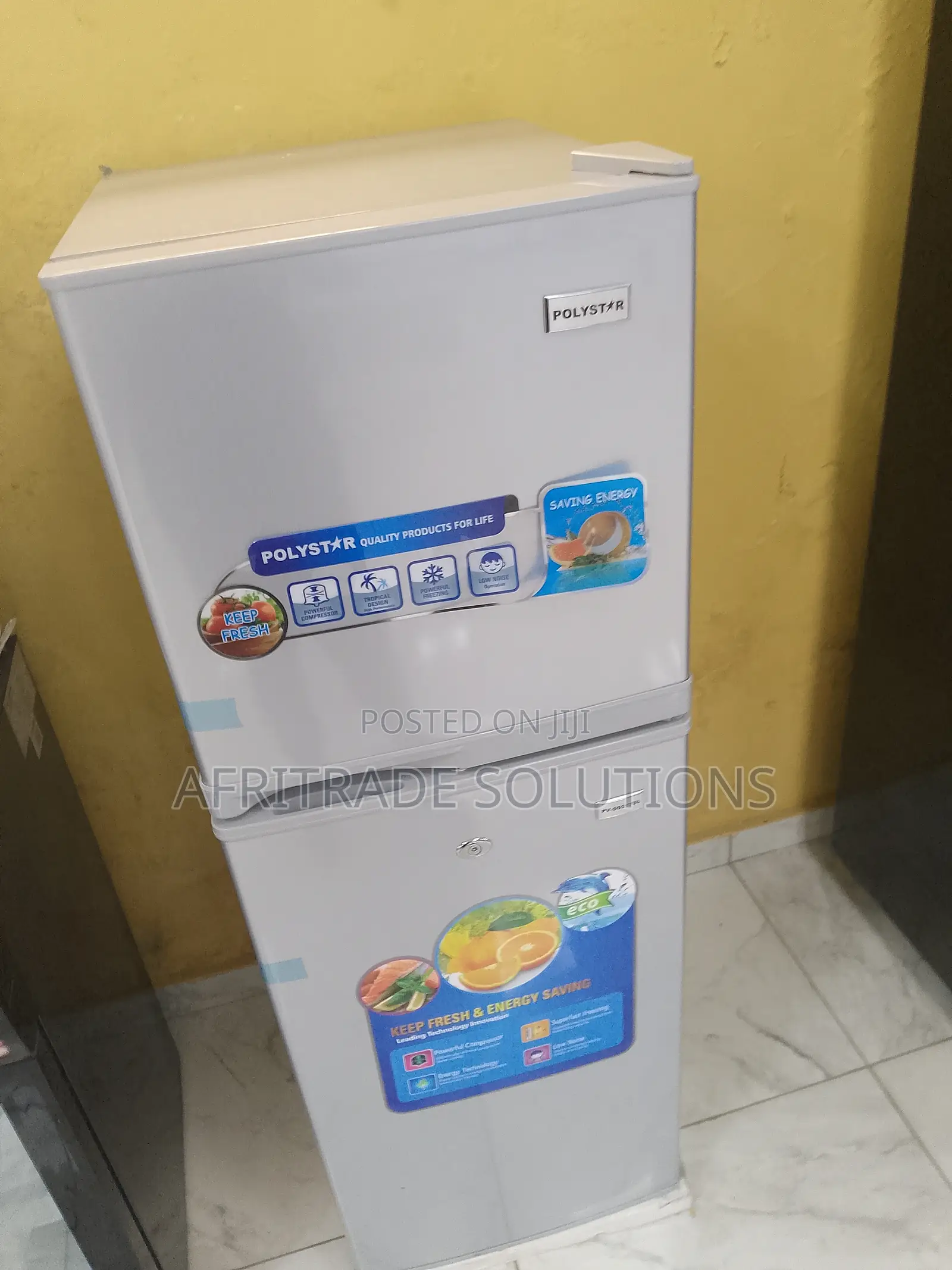 168litres PV-DD257DL Polystar Double Door Top Freezer