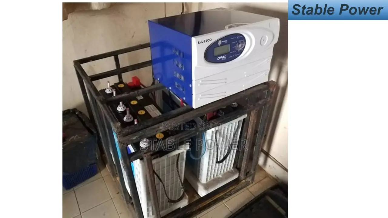 2KVA SOLAR SYSTEM With 2 Batteries And 4 Panels