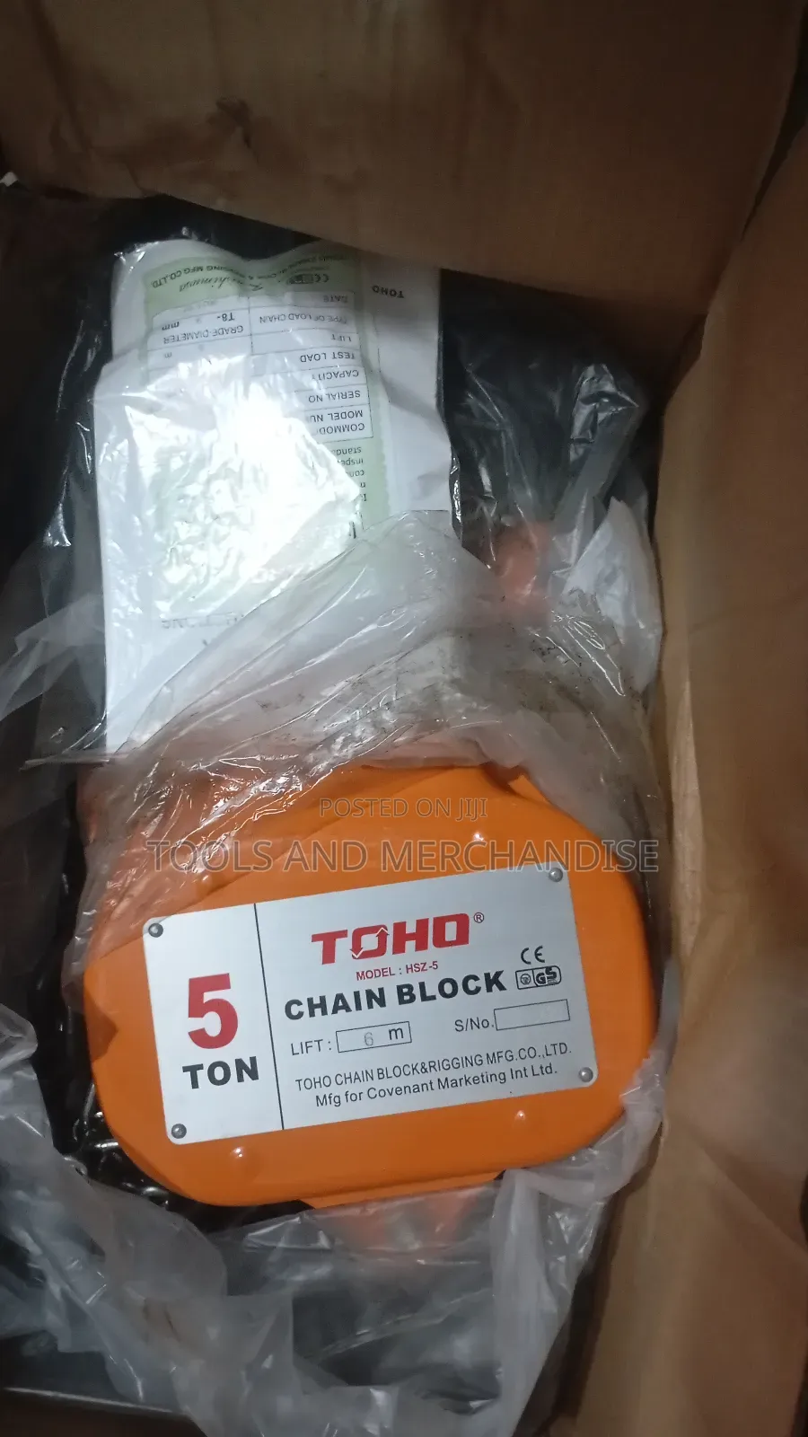 5 Ton Manual Chain Block (5*6mtr)