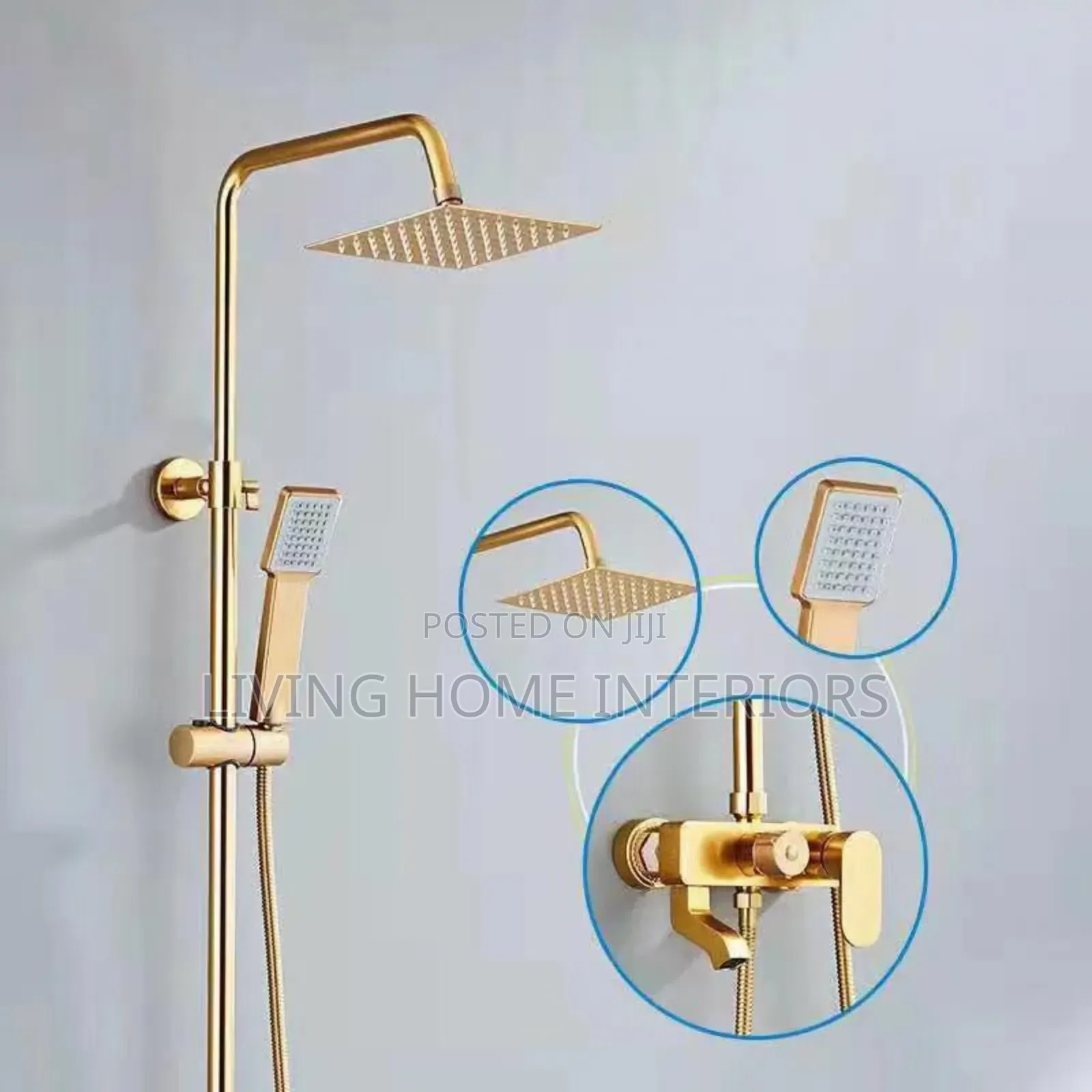 Midas Golden Standing Shower Mixer