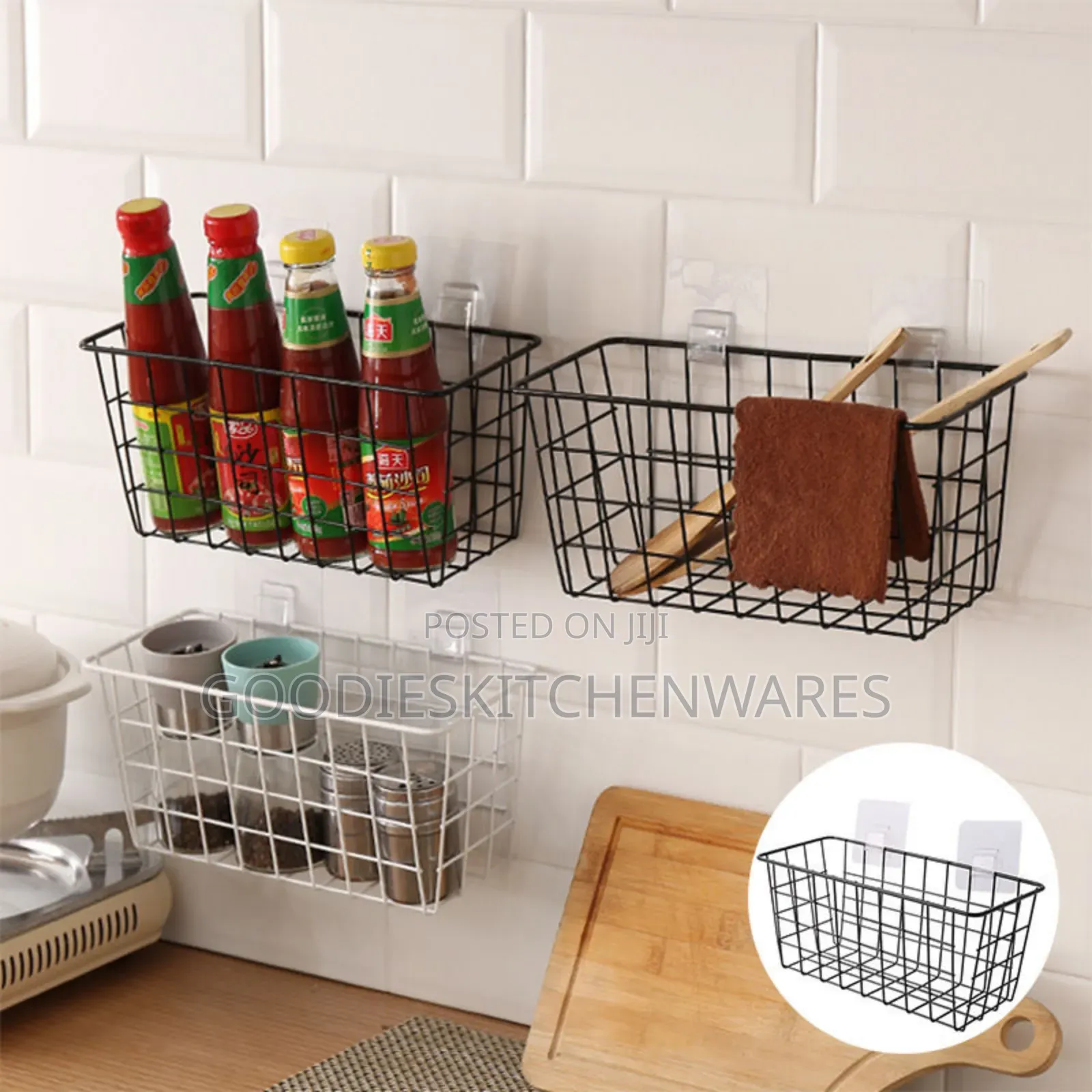 Wall Mounted Rack for Bathroom and Kitchen , Storage Rack
