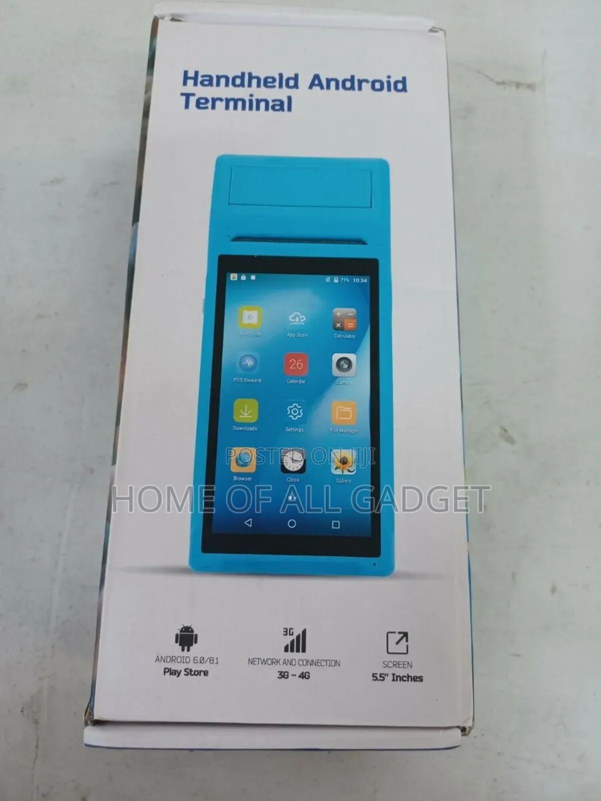 Pda Handheld Pos Terminal Wifi Thermal Receipt Printer