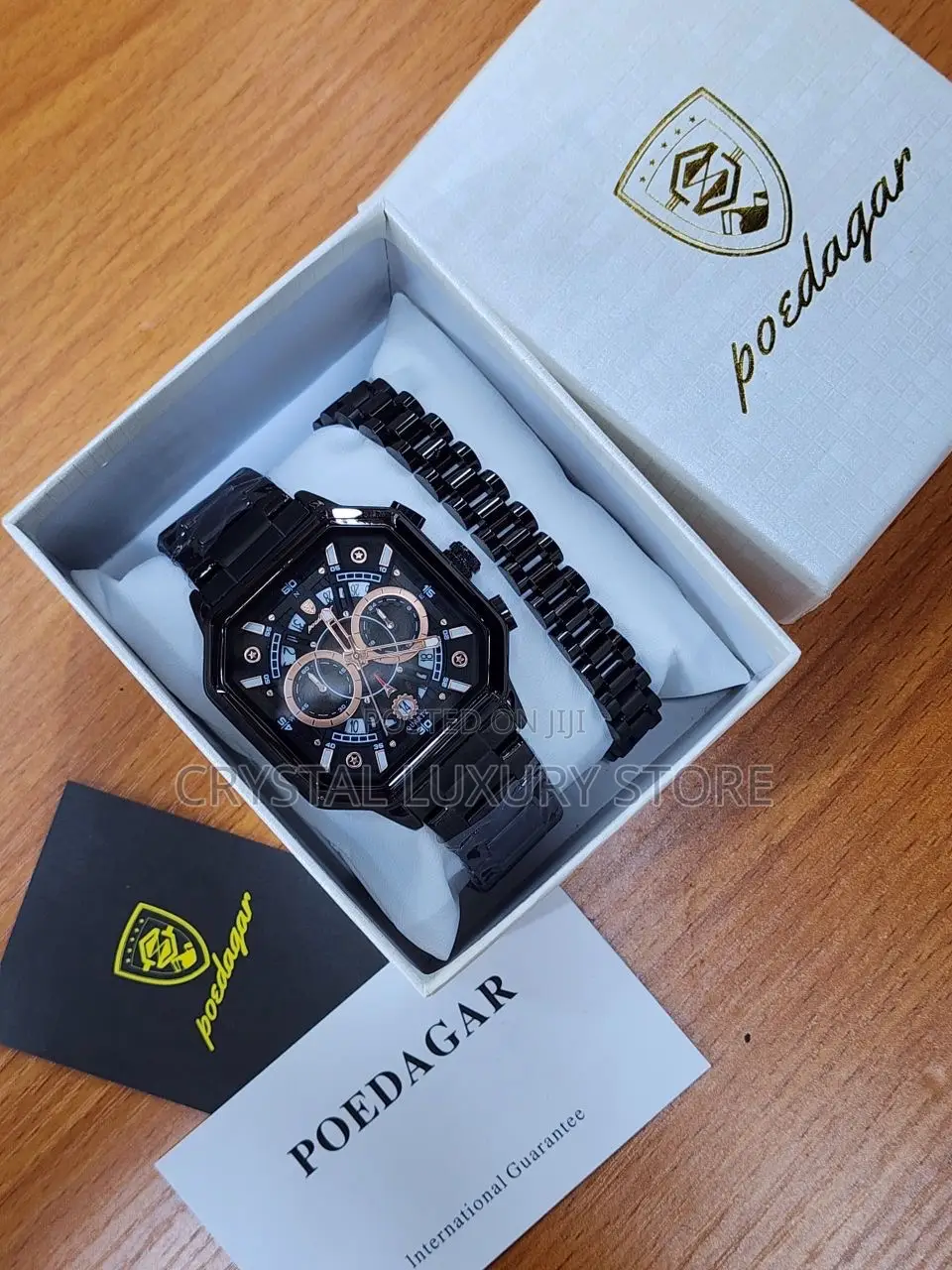 Poedagar Quality Men Chain Strap Wristwatch