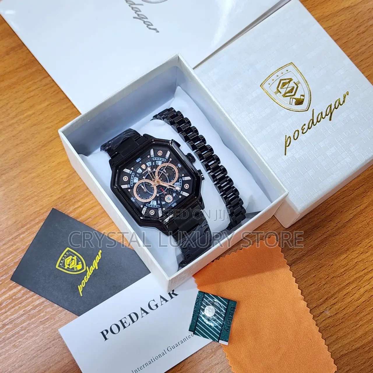 Poedagar Quality Men Chain Strap Wristwatch