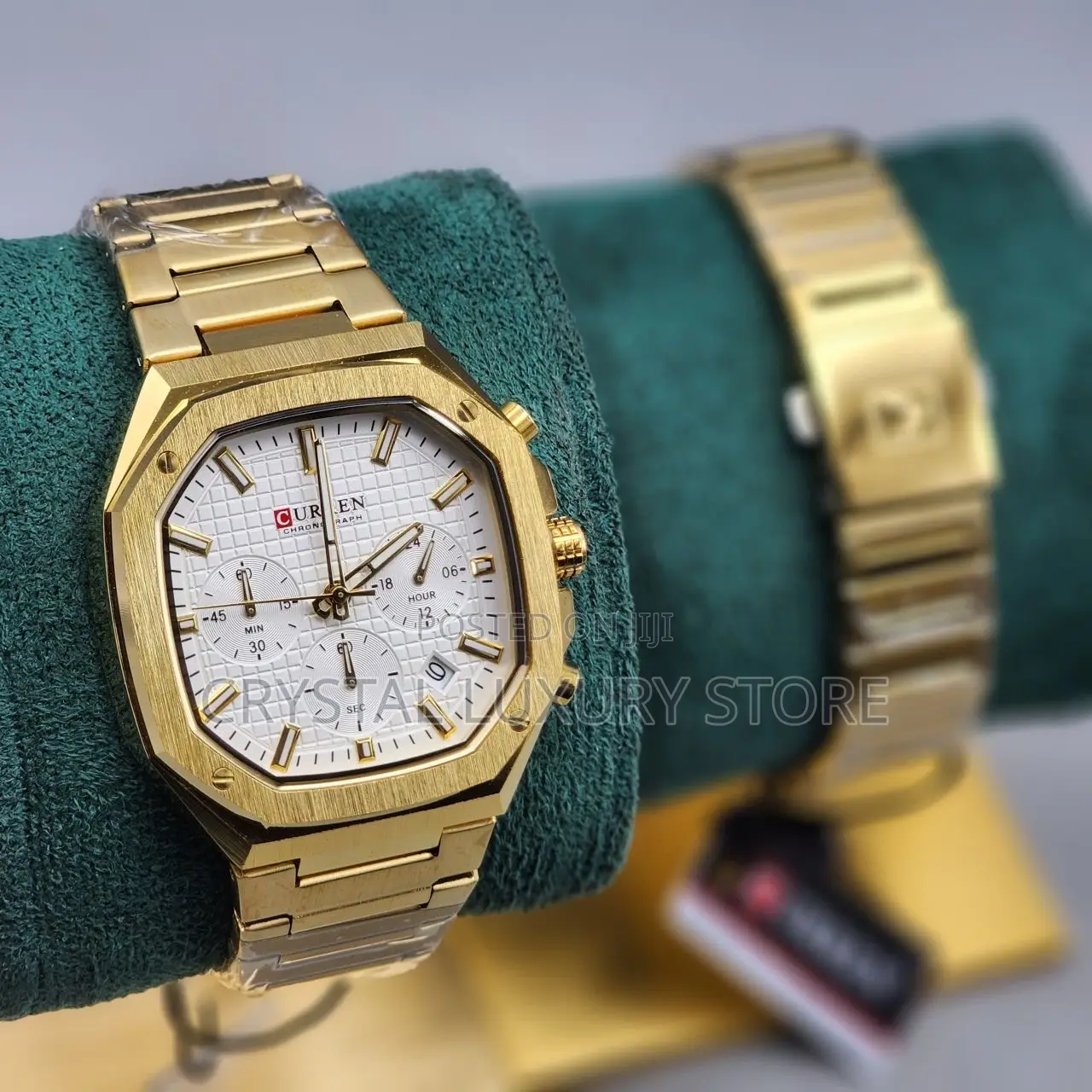 Curren Quality Men Chain Strap Wristwatch