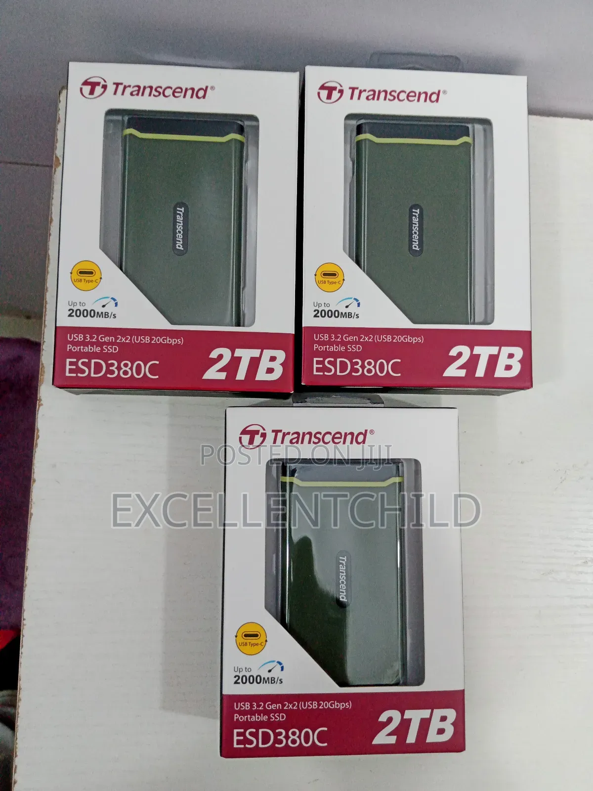 Transcend 2tb Portable Ssd Usb 3.2gen 2×2 Upto 2000mb/S