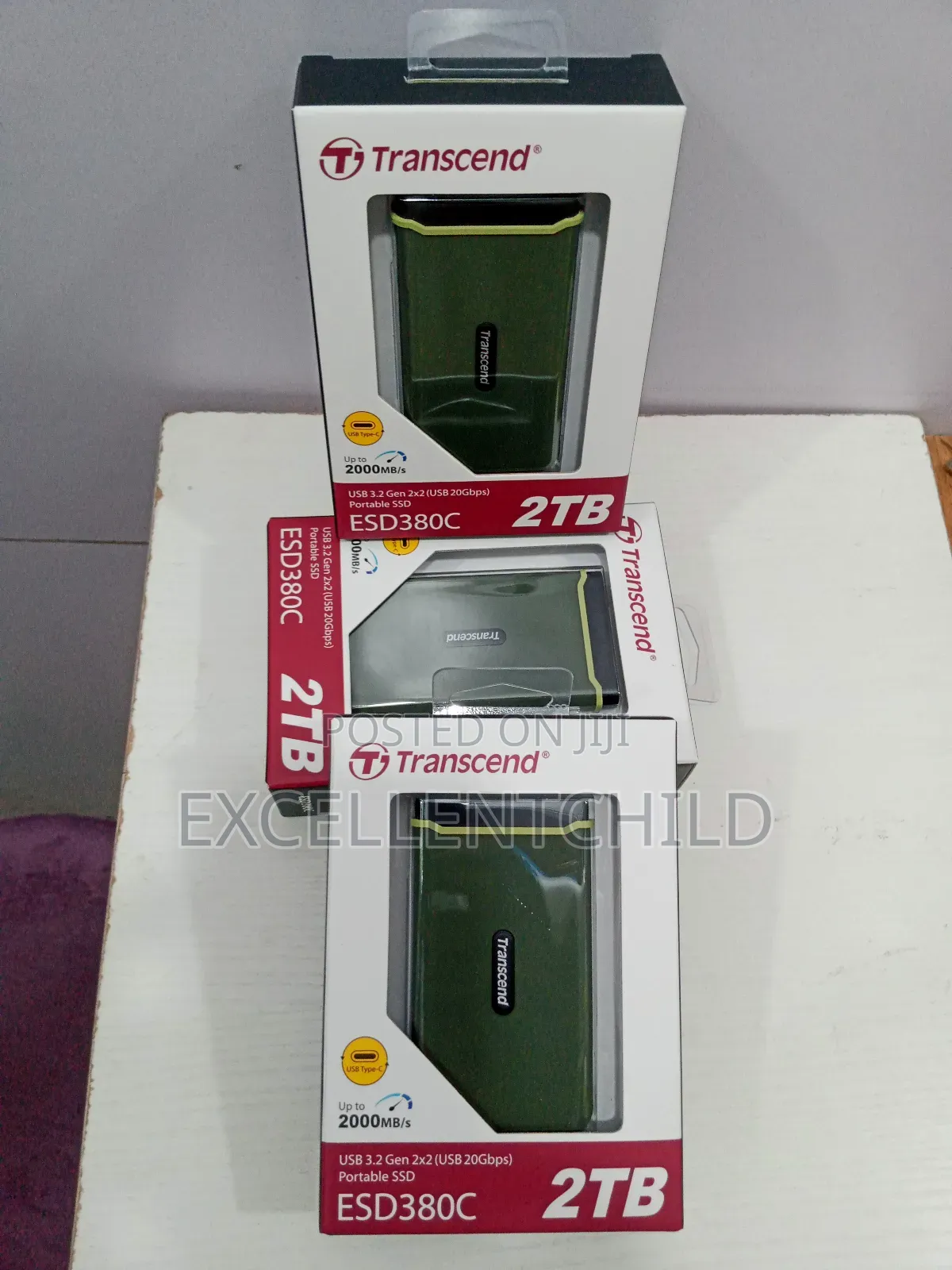 Transcend 2tb Portable Ssd Usb 3.2gen 2×2 Upto 2000mb/S