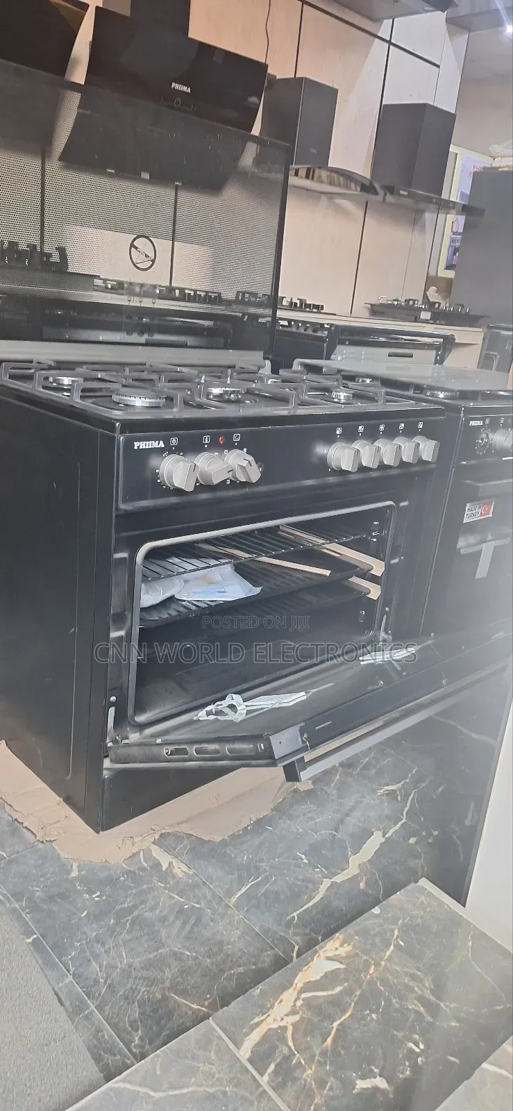 High Quality Phima 5 Burners With Oven Automatic Blue Flame
