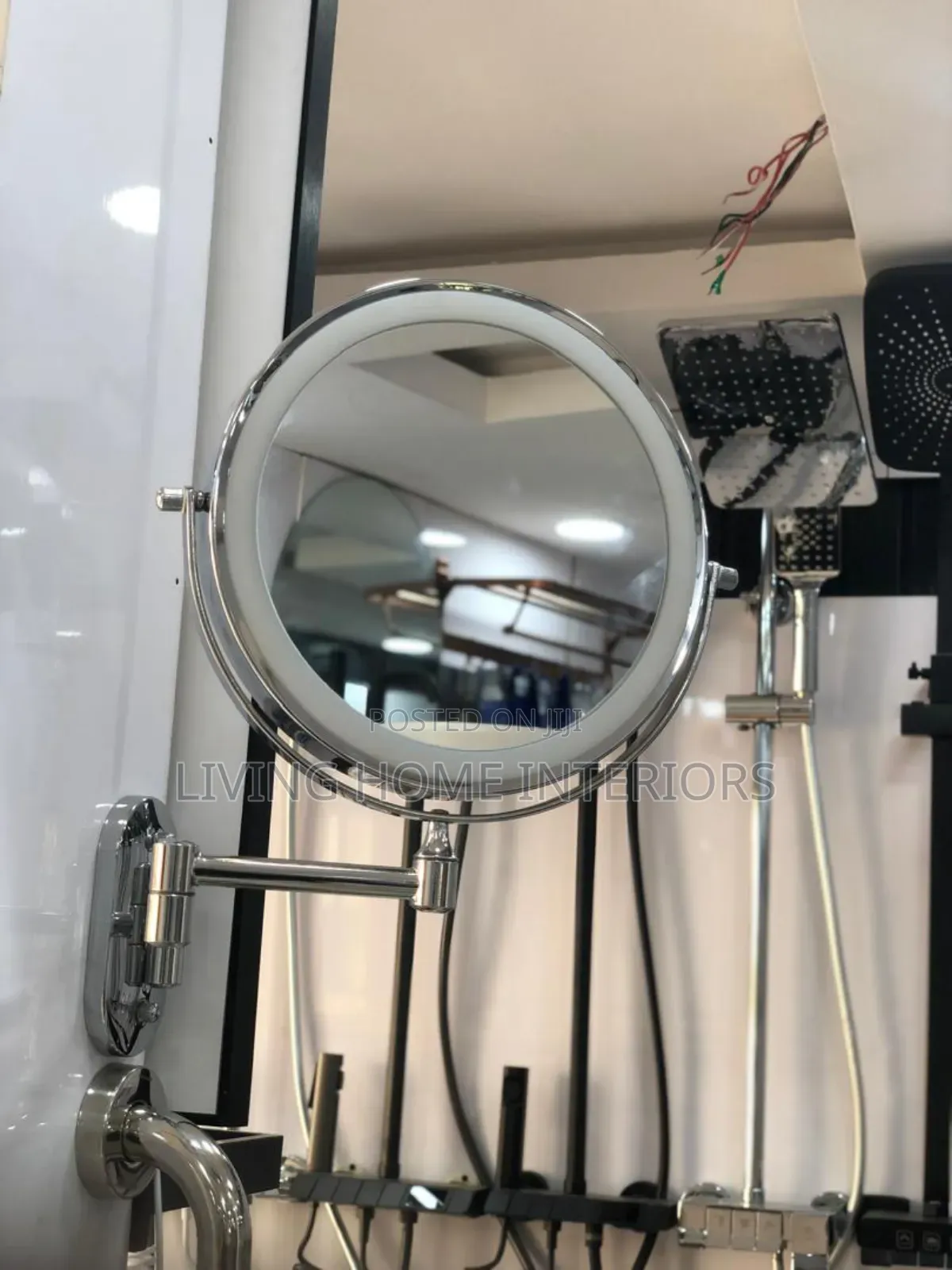 Midas Silver Magnify Mirror for Shaving and Makeup  