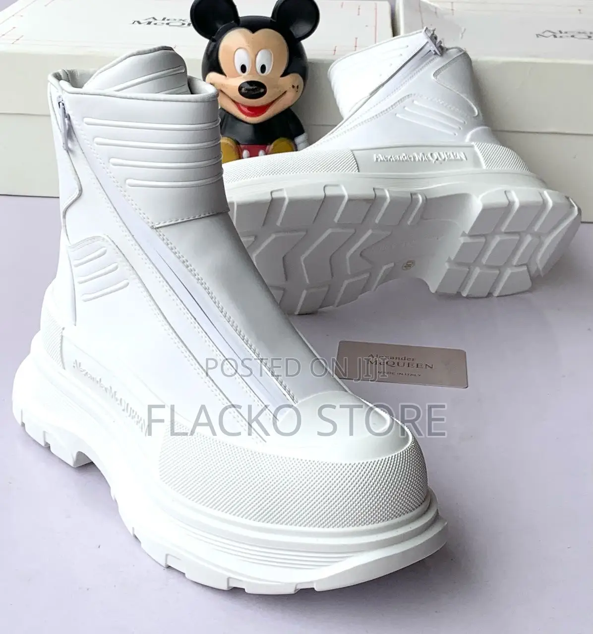 Original Alexander Mcqueen Plimsoll Hightop Boots