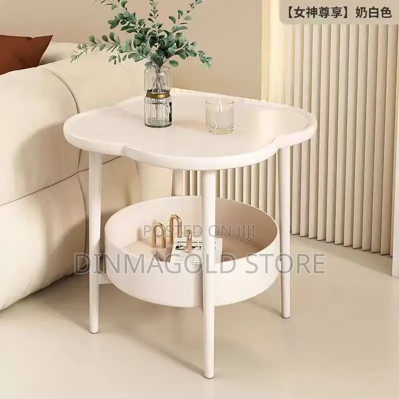 Luxury Style Wooden Faux Marble Side Stool