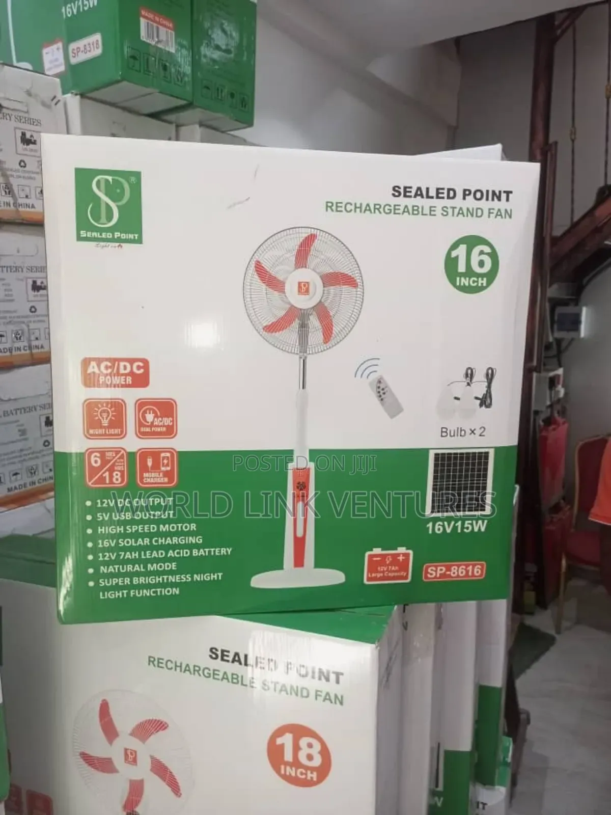 Rechargeable Solar Sanding Fan With Follow Come Panel