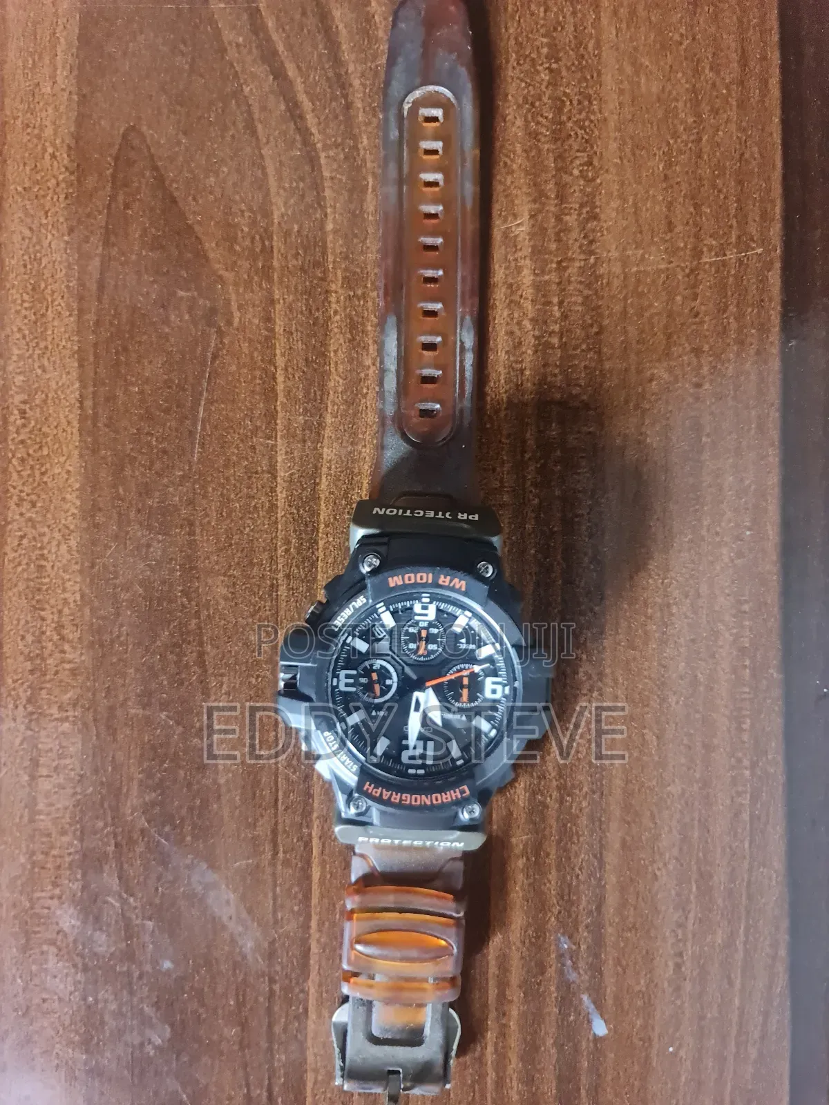 Casio McW-100h-1av Chronograph Black Red Watch