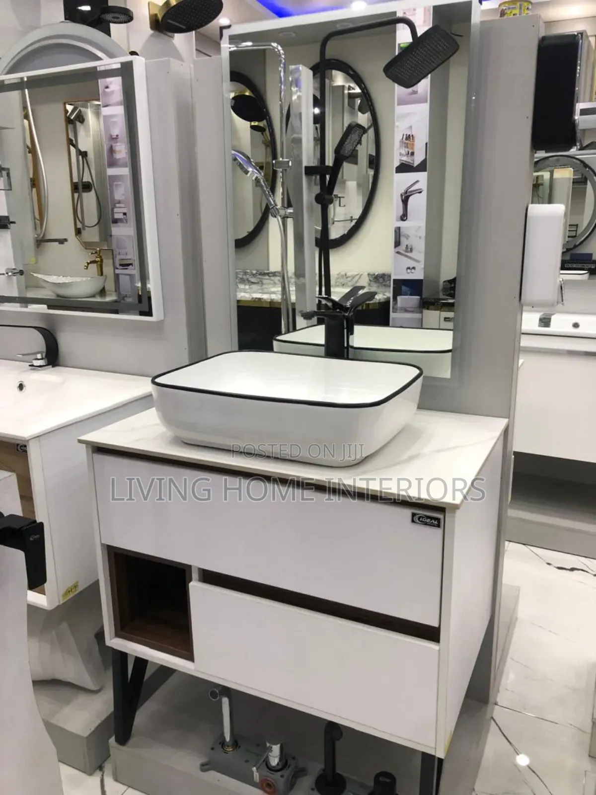 Living Home Bathrooms and Dining Cabinet Basin