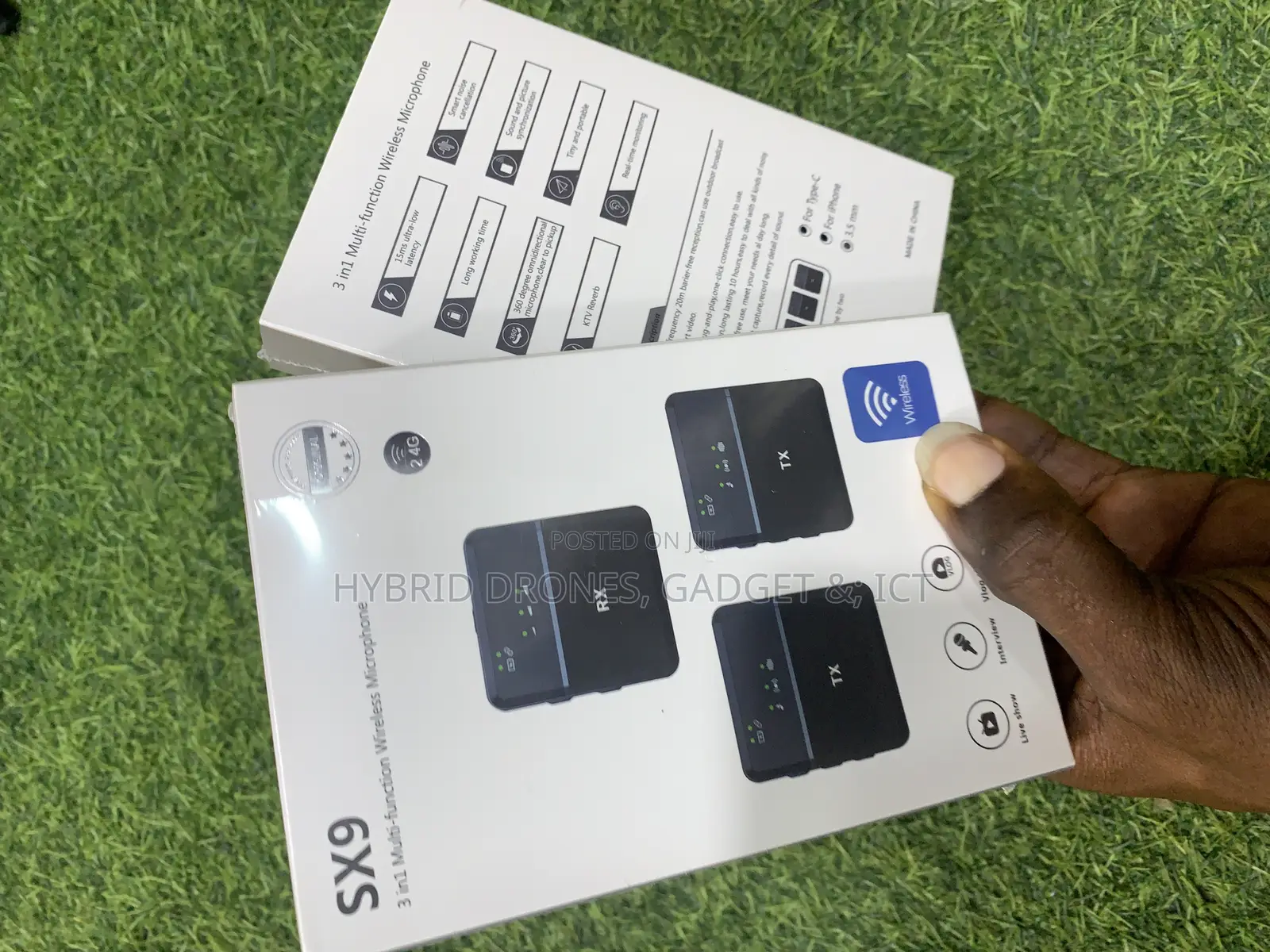 Professional SX9 Wirelss Microphone for Camera and Phones