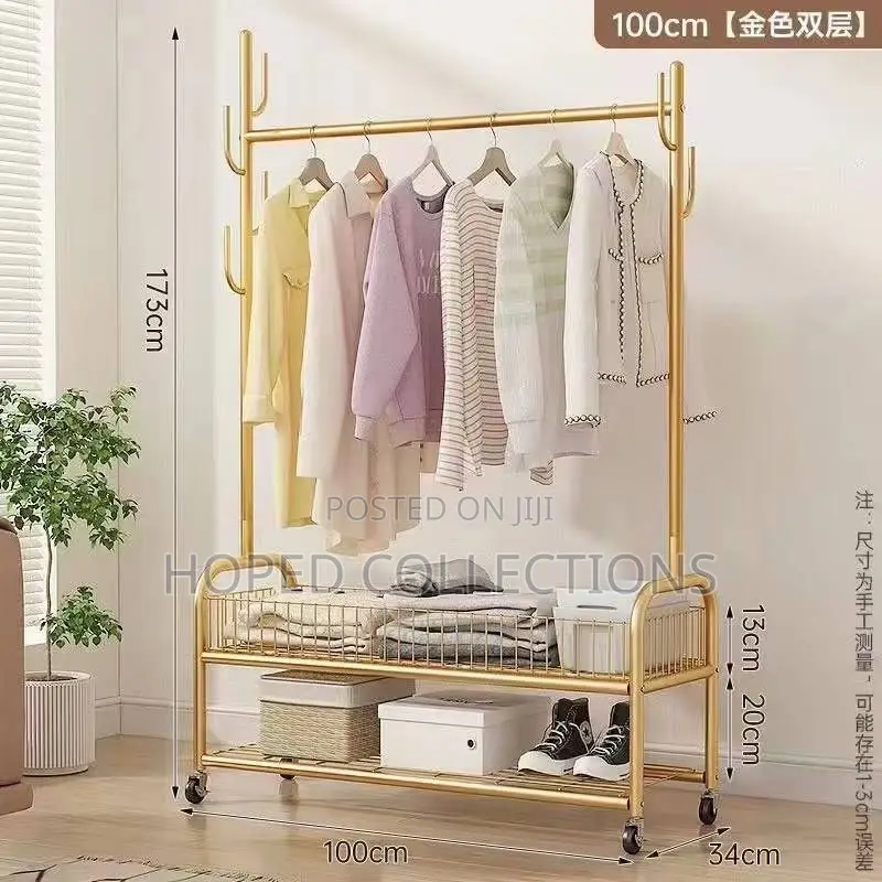 Multipurpose Clothes Hanger With Shoe Racks