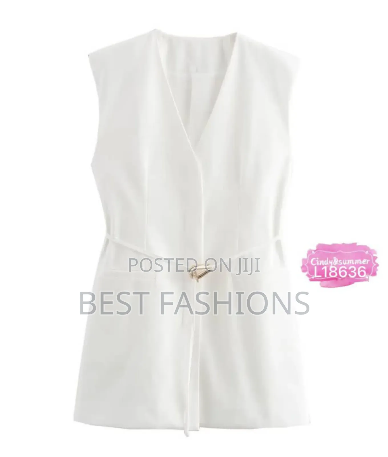 Ladies Sleeveless Blazer Suit