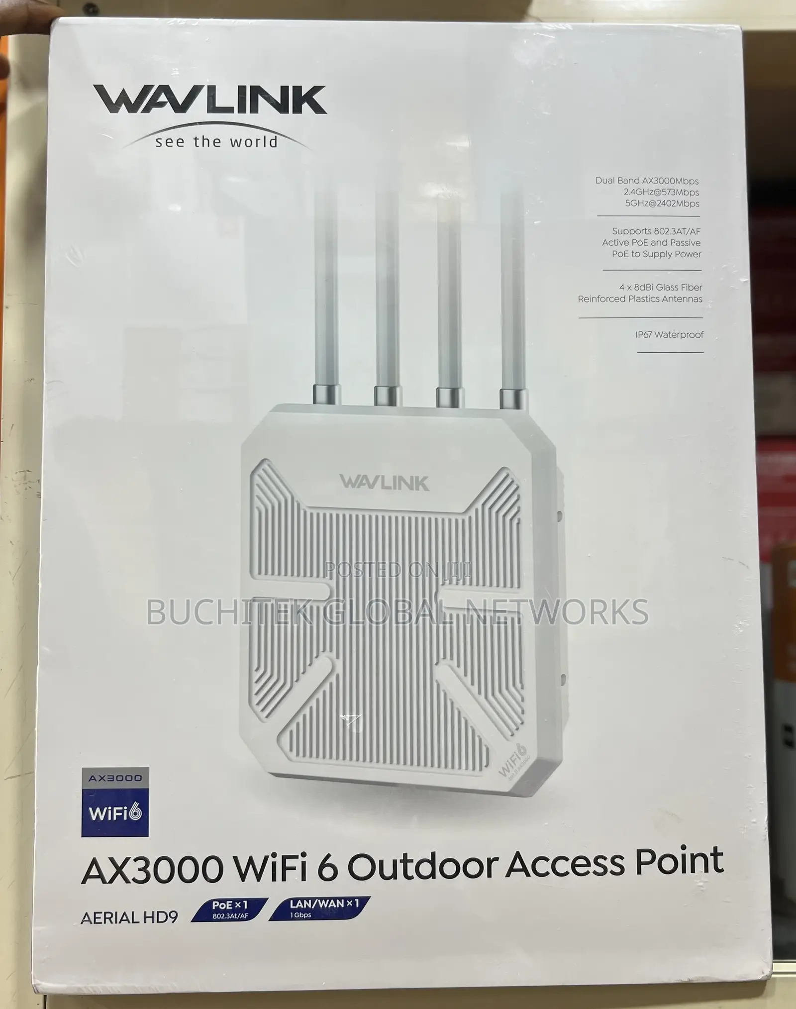 Wavlink Ax3000 Hd9 Wifi 6 Outdoor Wireless Access Point.