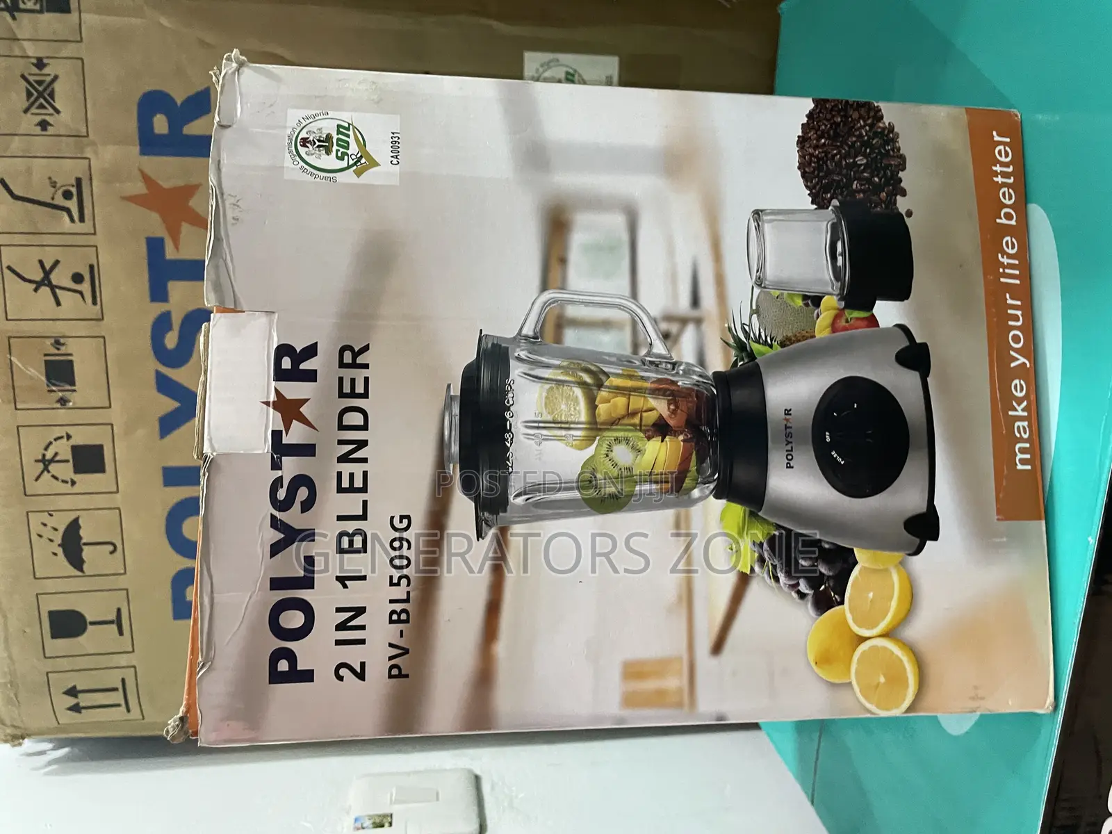Elevate Polystar 2-in-1 Blender (PV-BL509G)
