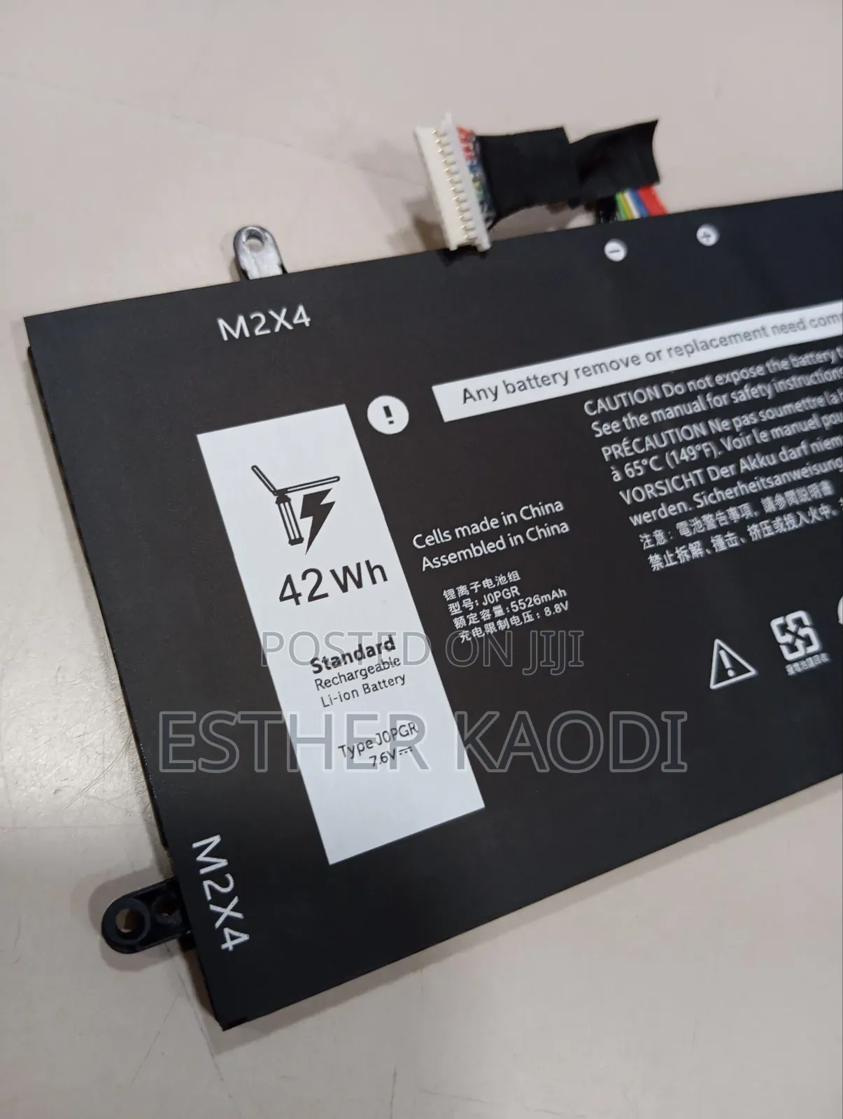 J0PGR Laptop Battery for Dell Latitude 12 5285 2-in-1 T17G .