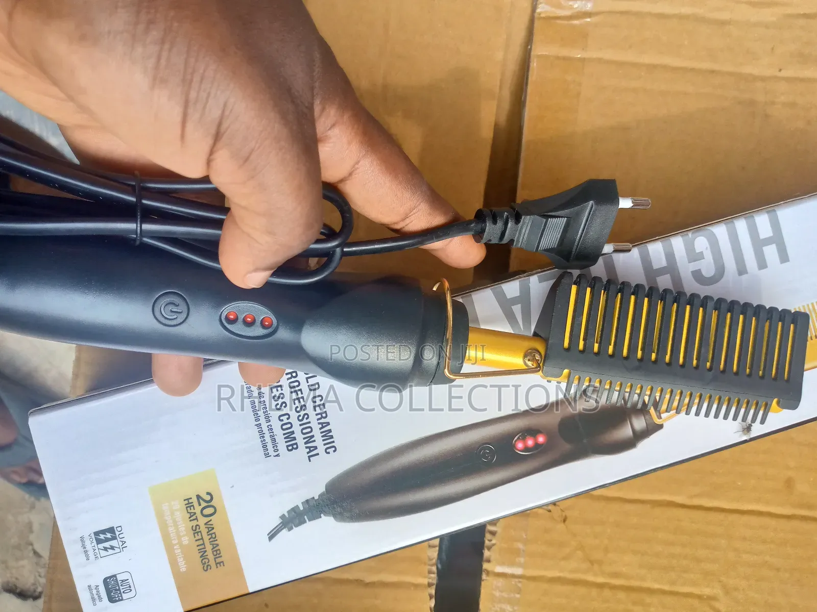 Hot Comb Hair Straightener/Electric Heating Straighten Comb