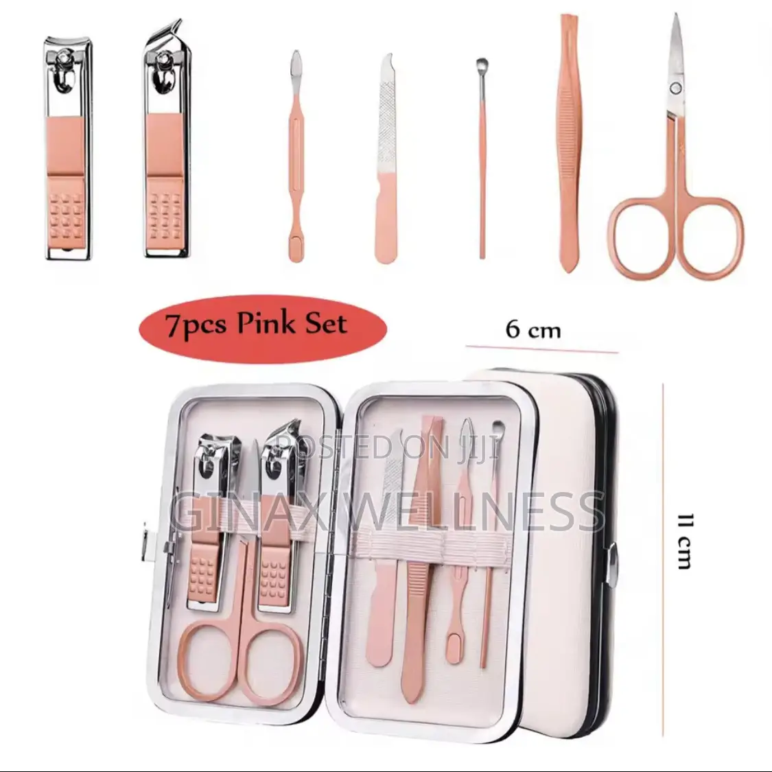 7-piece Manicure And Pedicure Set With Travel Case