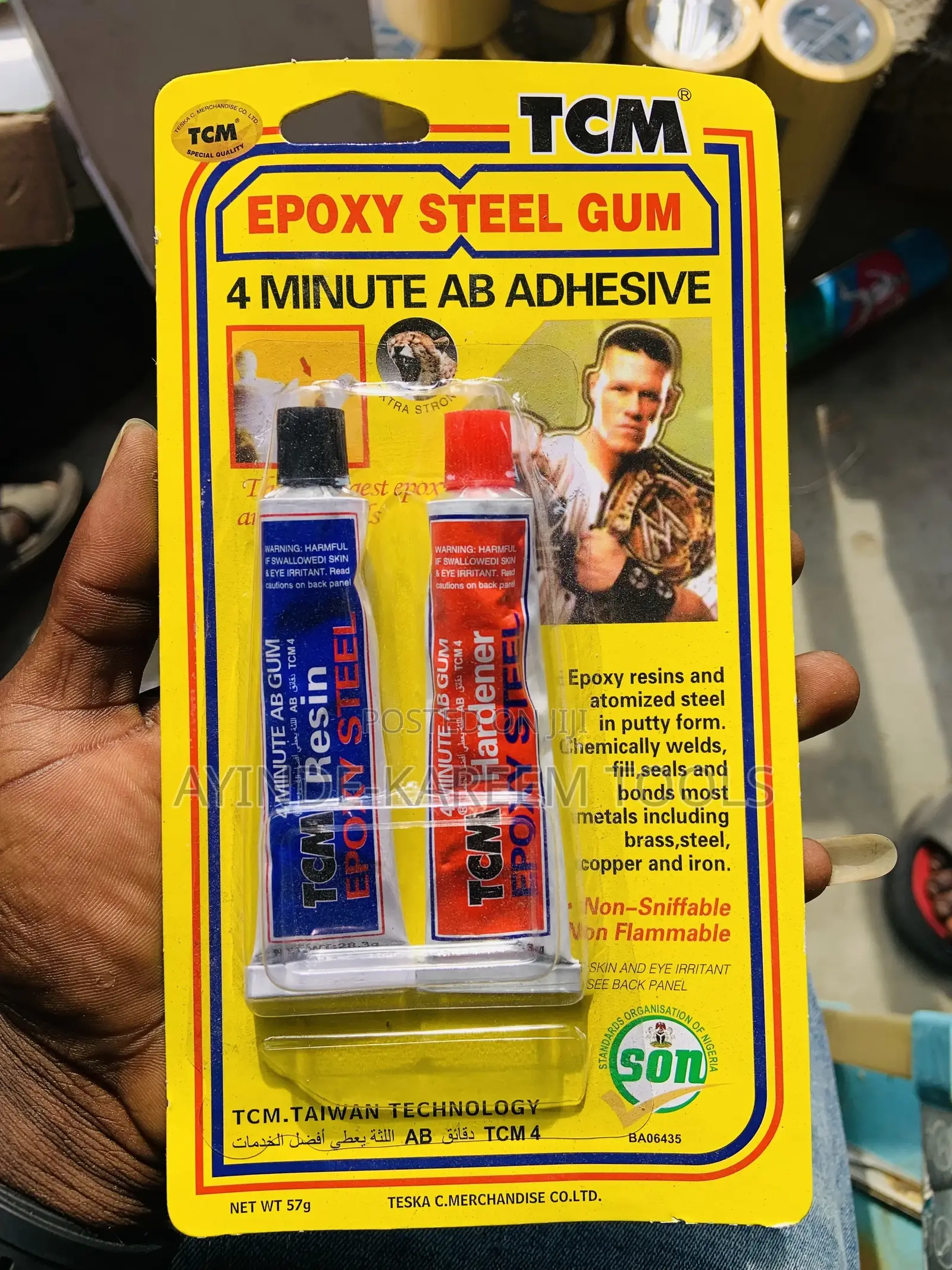 4 Minute Epoxy Steel Gum