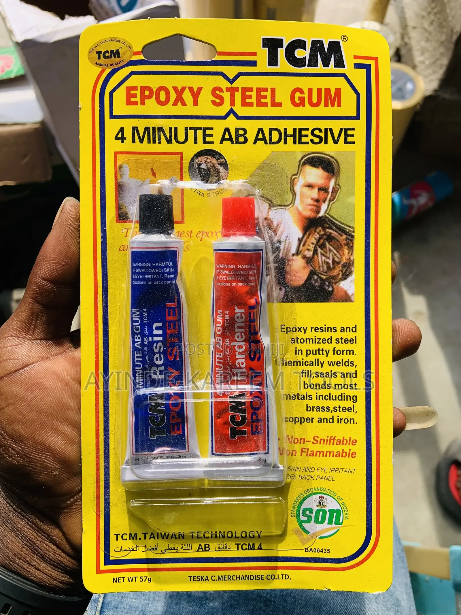 4 Minute Epoxy Steel Gum