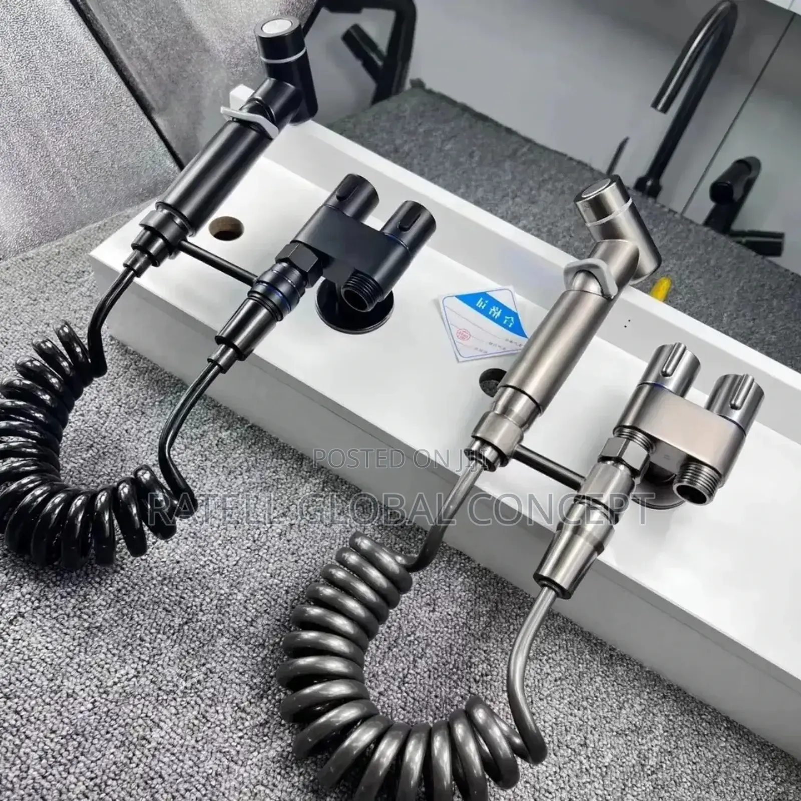 Handheld Bidet Sprayer With Dual Control Valve