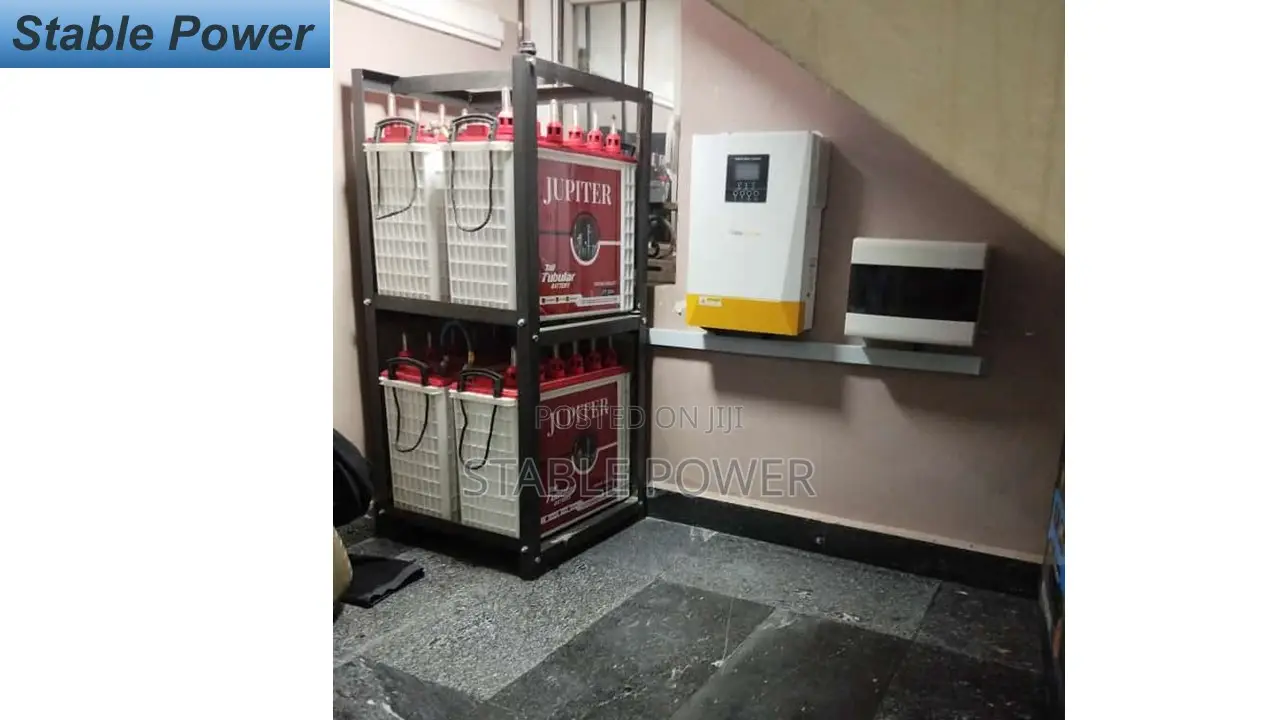 5kva Smk Solar Inverter With 4 Batteries And 8 Panels